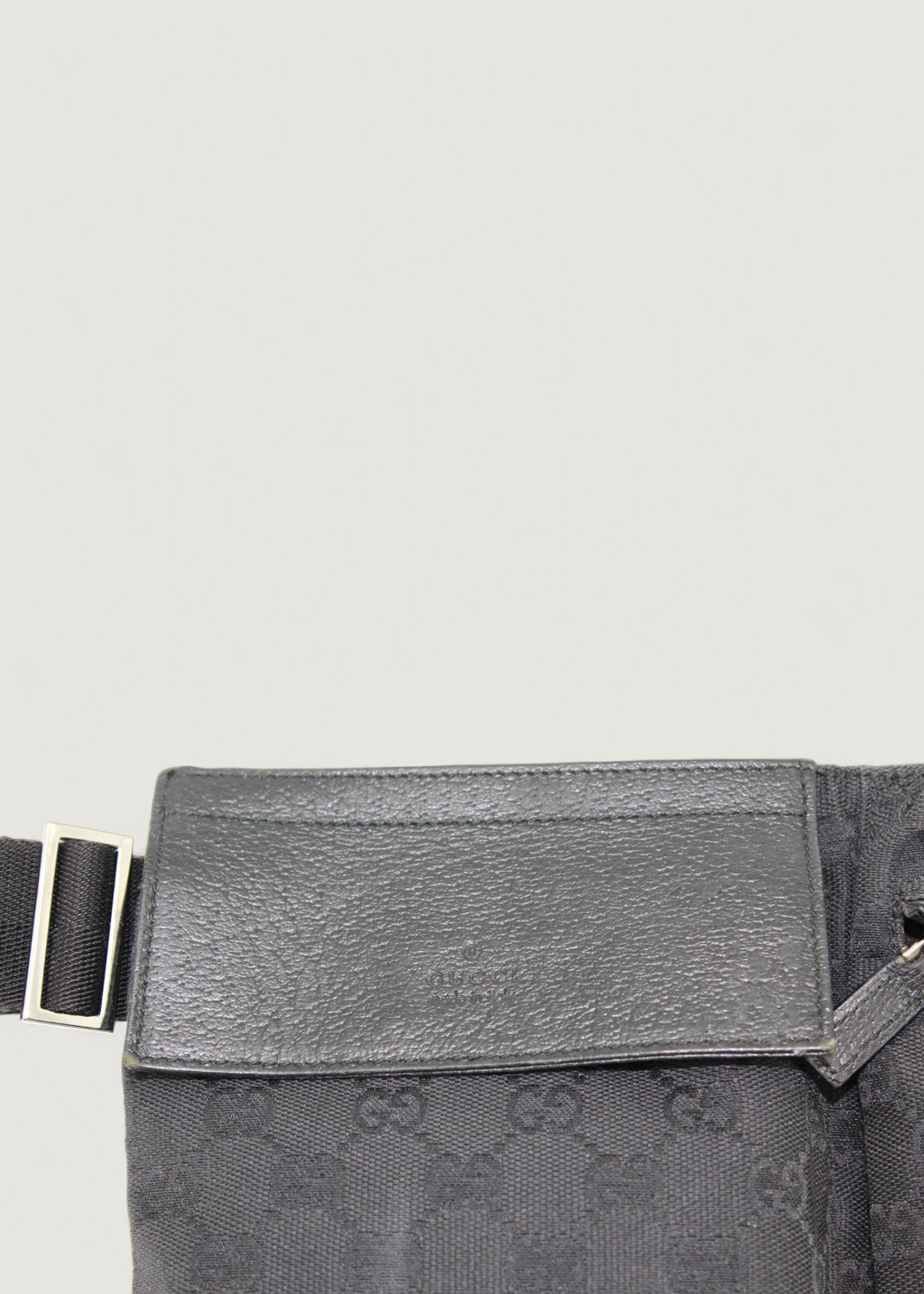 Preloved | Gucci Monogram Bæltetaske i Sort GG Canvas