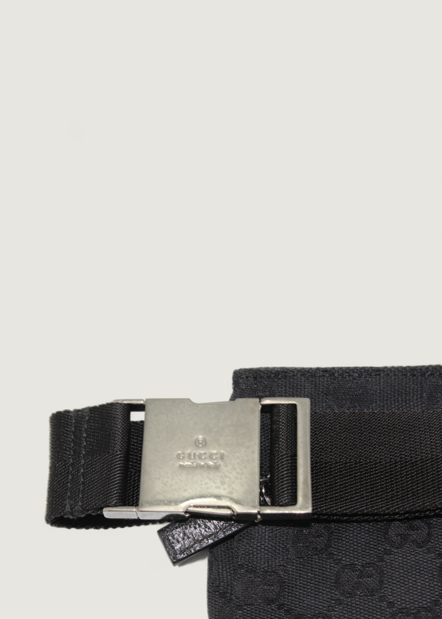 Preloved | Gucci Monogram Bæltetaske i Sort GG Canvas