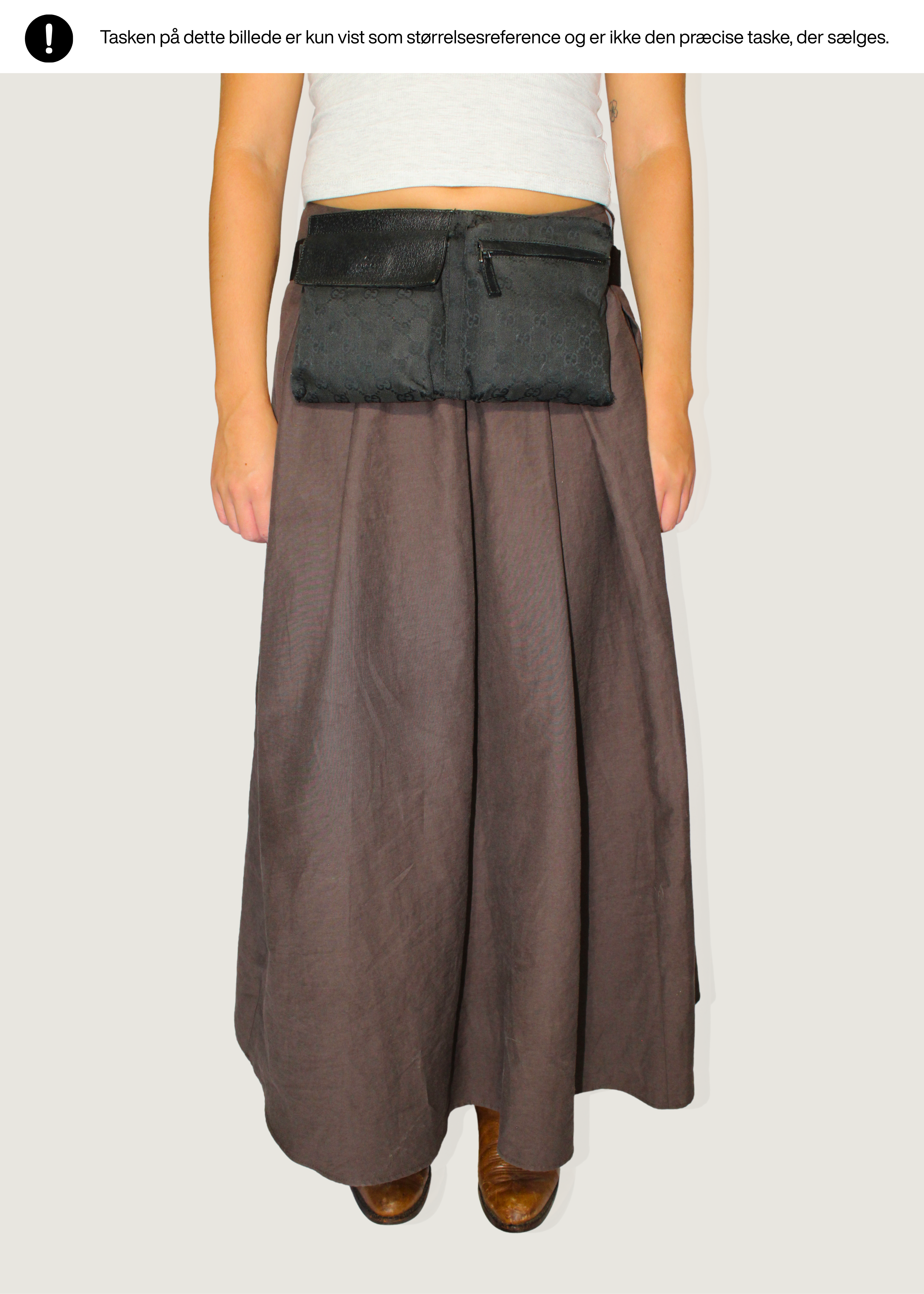 Preloved | Gucci Monogram Bæltetaske i Sort GG Canvas