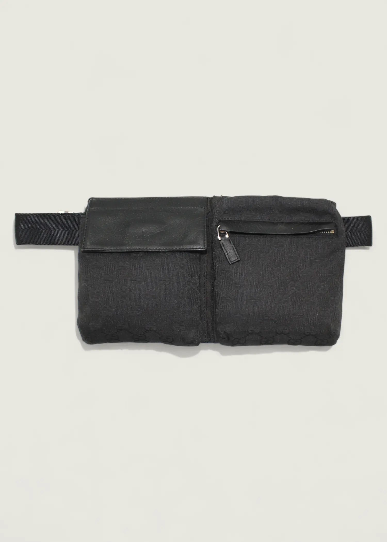 Preloved | Gucci Monogram Bæltetaske i Sort GG Canvas Gucci