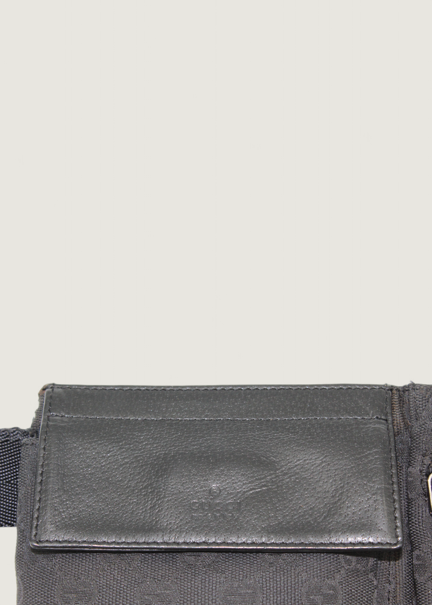 Preloved | Gucci Monogram Bæltetaske i Sort GG Canvas