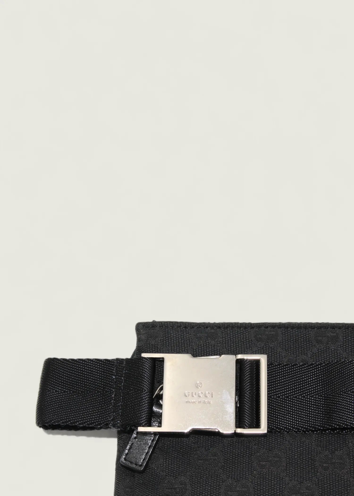 Preloved | Gucci Monogram Bæltetaske i Sort GG Canvas Gucci