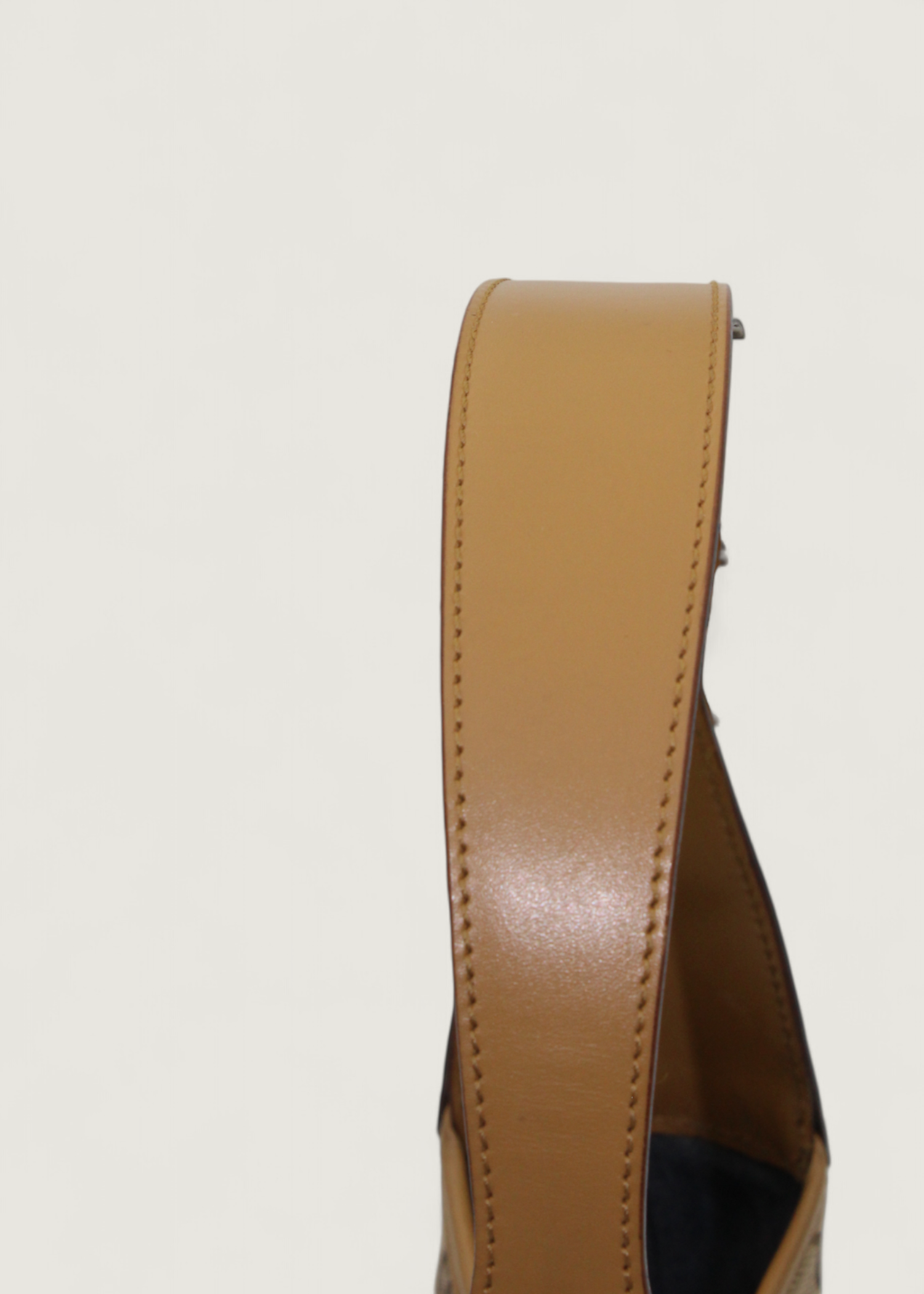 Preloved | Gucci Monogram Jackie Skuldertaske i GG Canvas med Gul Læder