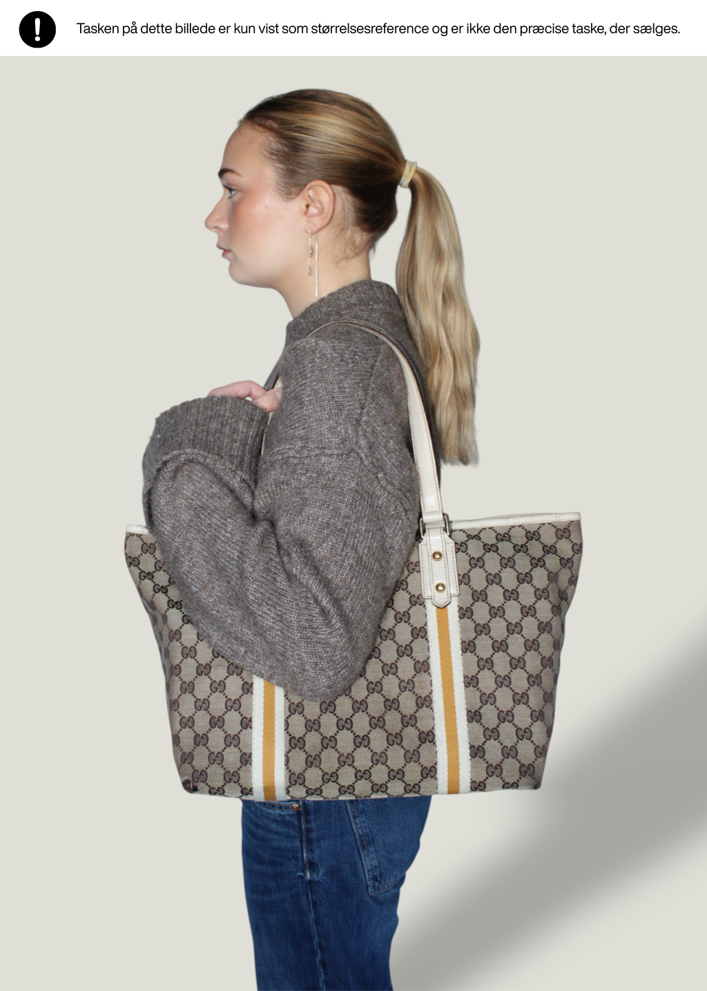 Preloved | Gucci Monogram Jolicoeur Totebag i GG Canvas