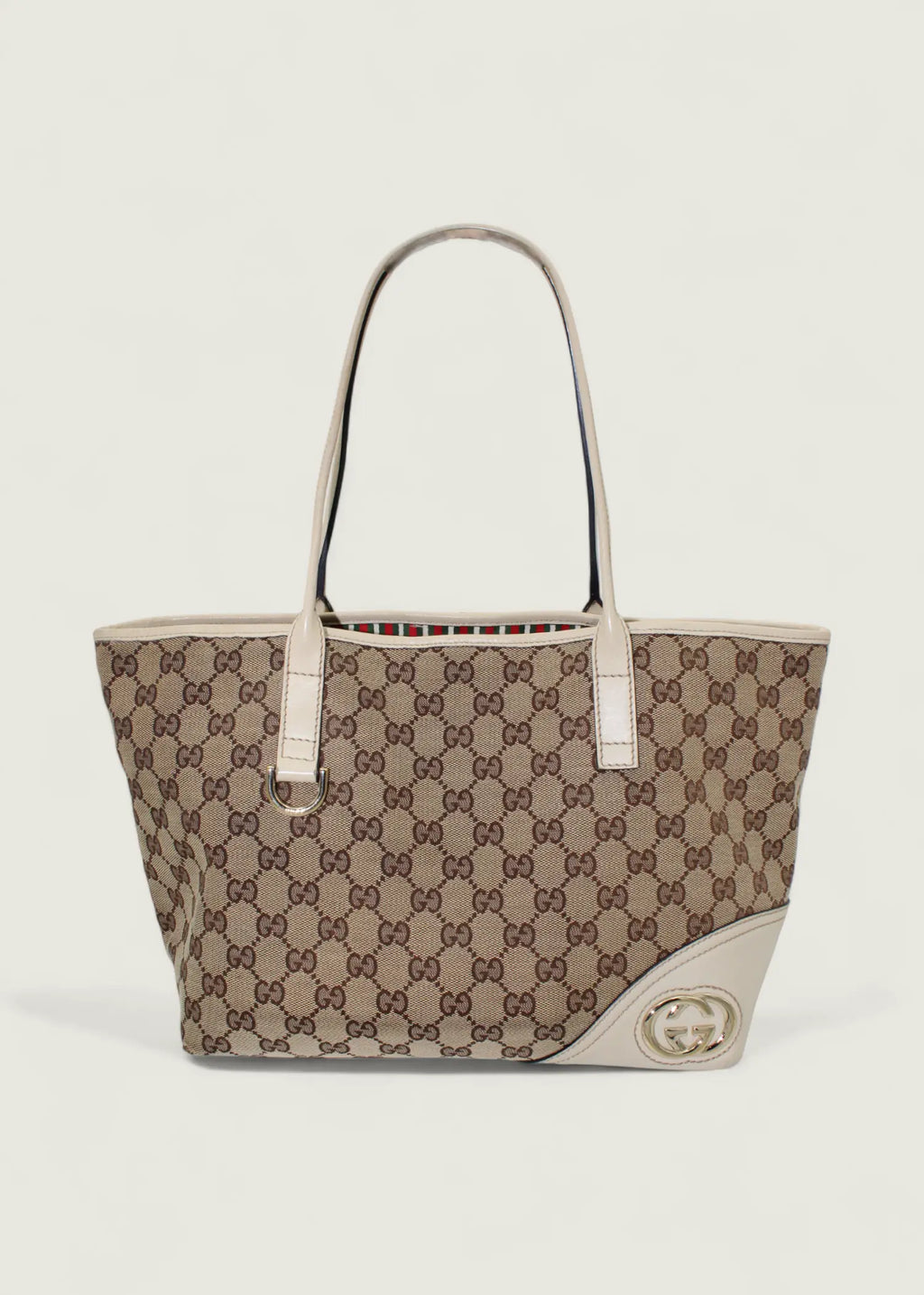 Preloved | Gucci Monogram New Britt Totebag i GG Canvas Gucci