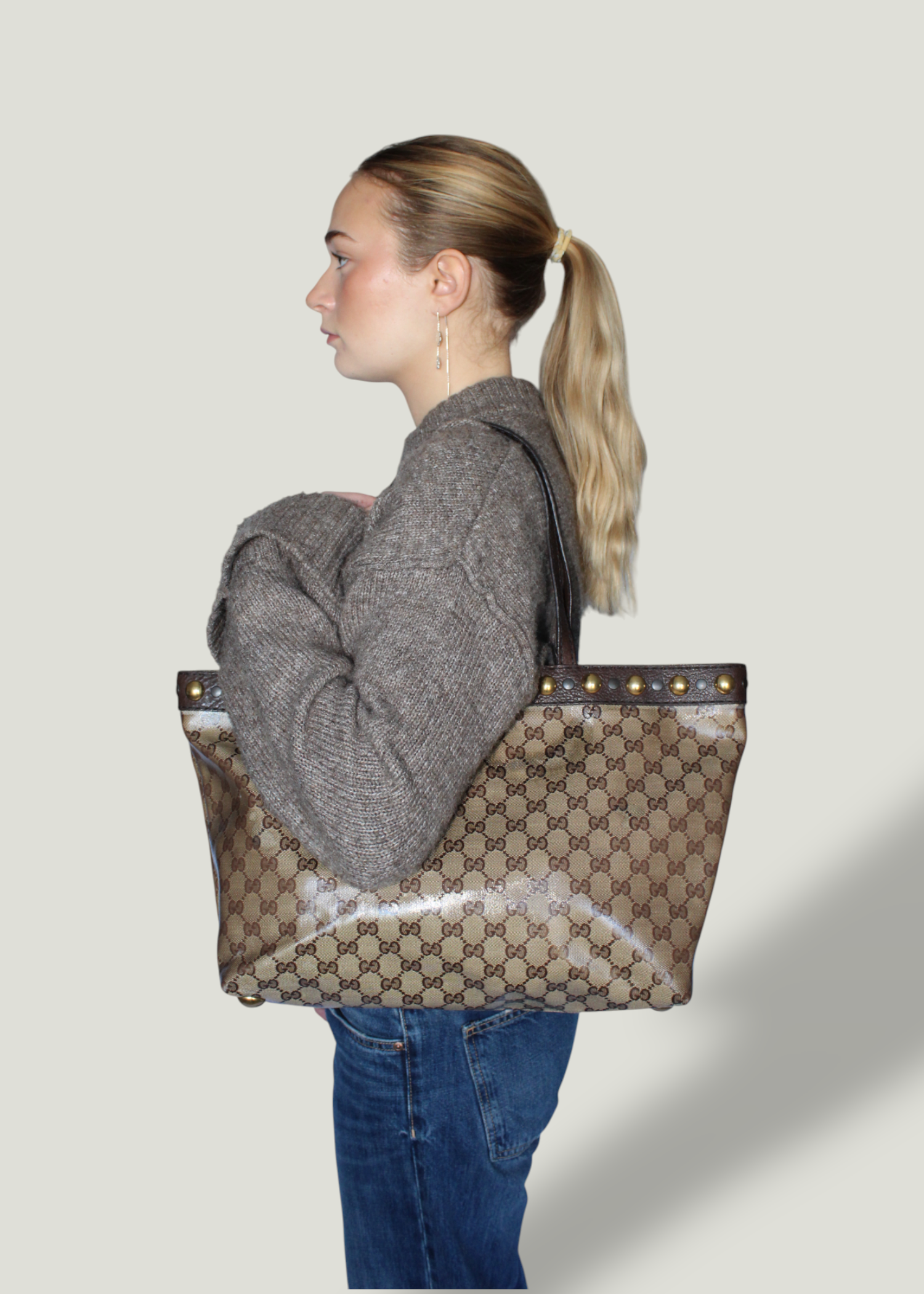 Preloved | Gucci Monogram Shima Totebag i GG Canvas