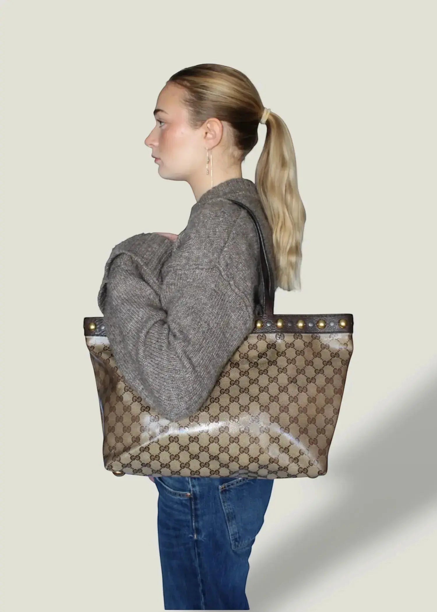 Preloved | Gucci Monogram Shima Totebag i GG Canvas Gucci