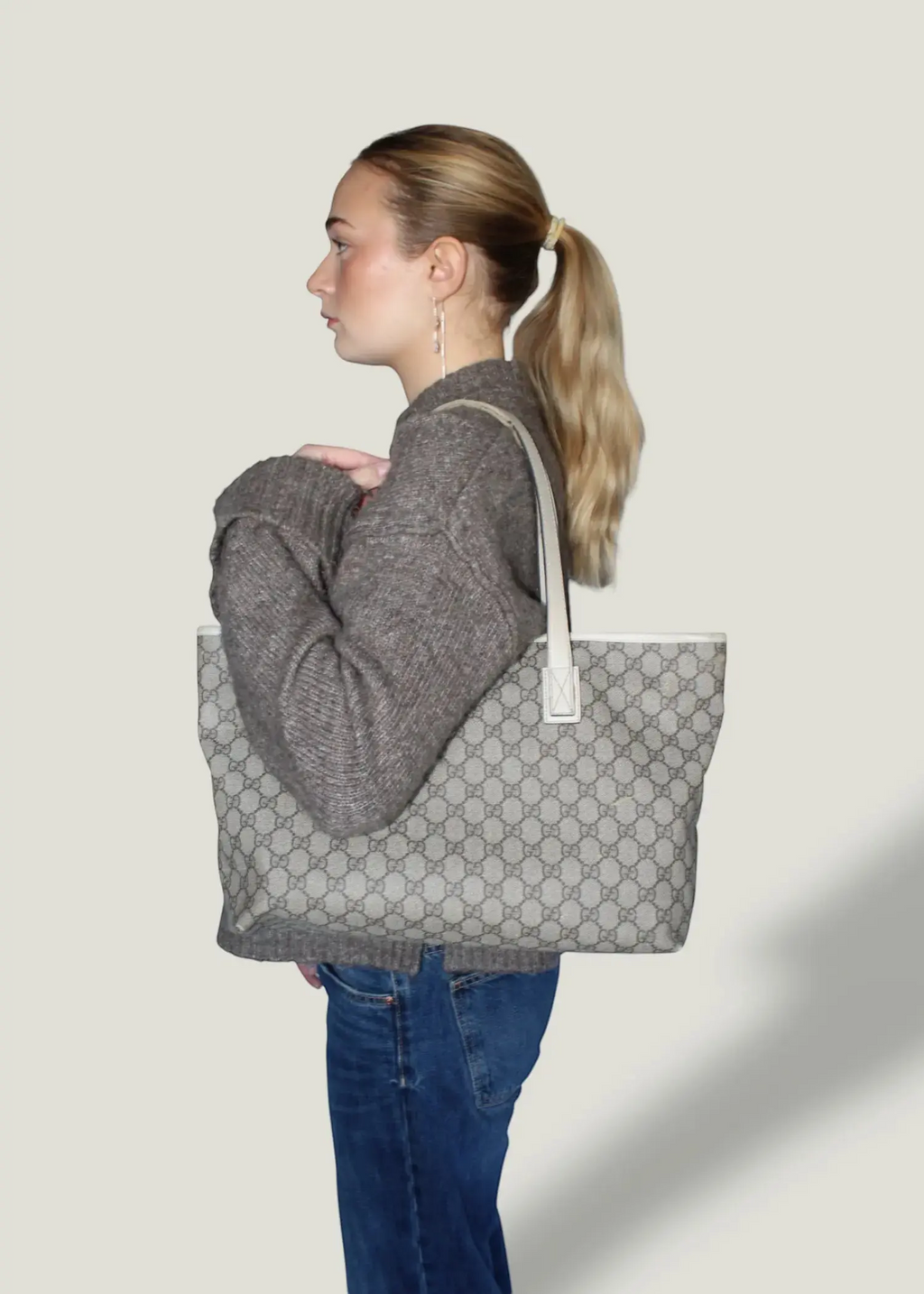 Preloved | Gucci Monogram Totebag i GG Canvas Gucci