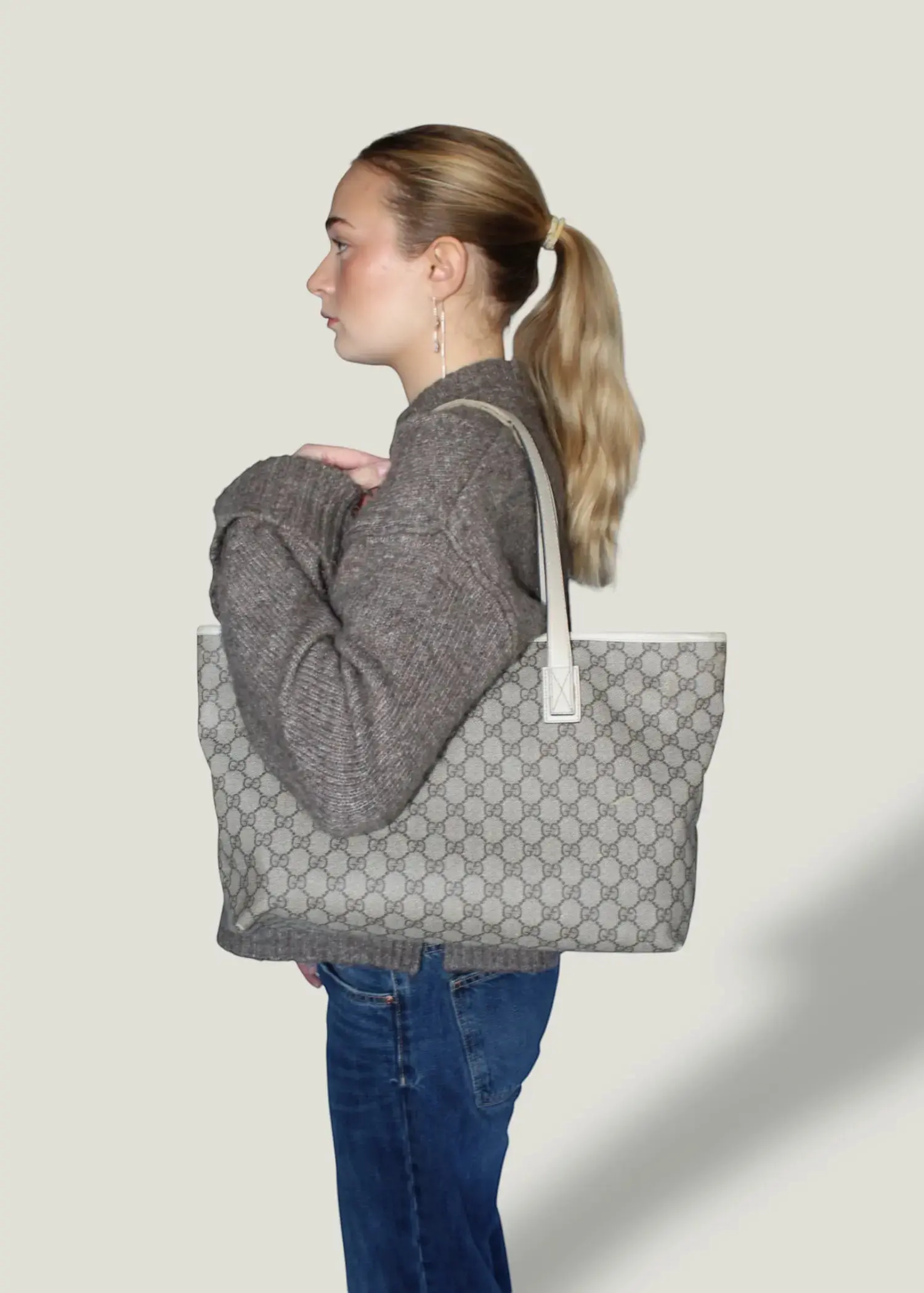 Preloved | Gucci Monogram Totebag i GG Canvas Gucci