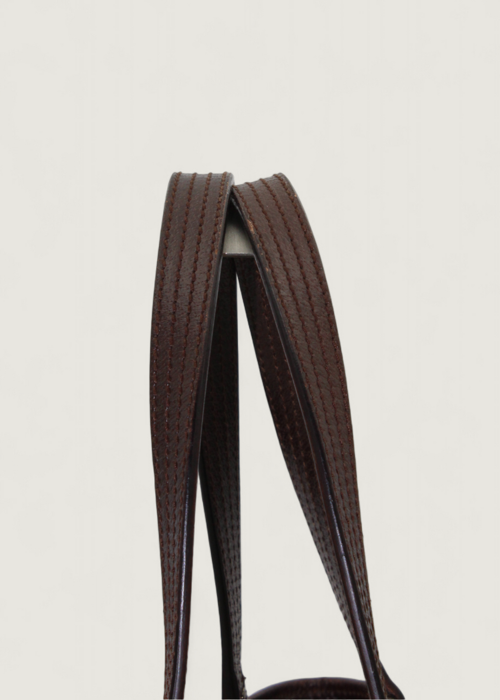 Preloved | Gucci Monogram Totebag i GG Canvas med Brun Læder