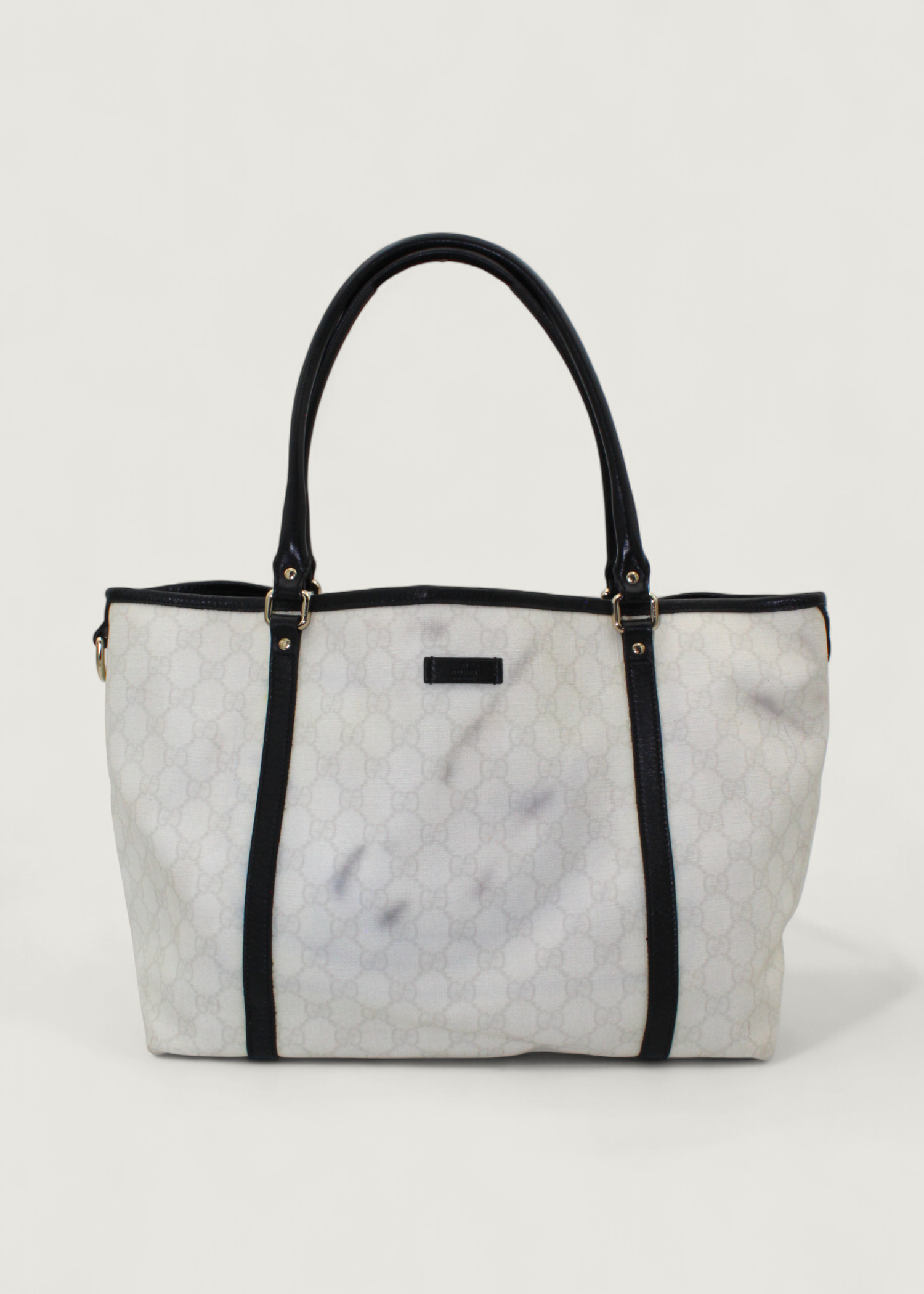 Preloved | Gucci Monogram Totebag i GG Supreme Hvid