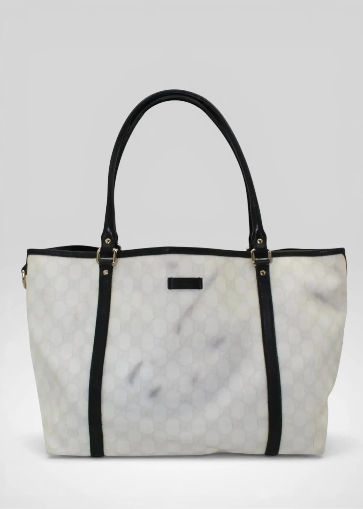 Preloved | Gucci Monogram Totebag i GG Supreme Hvid Gucci