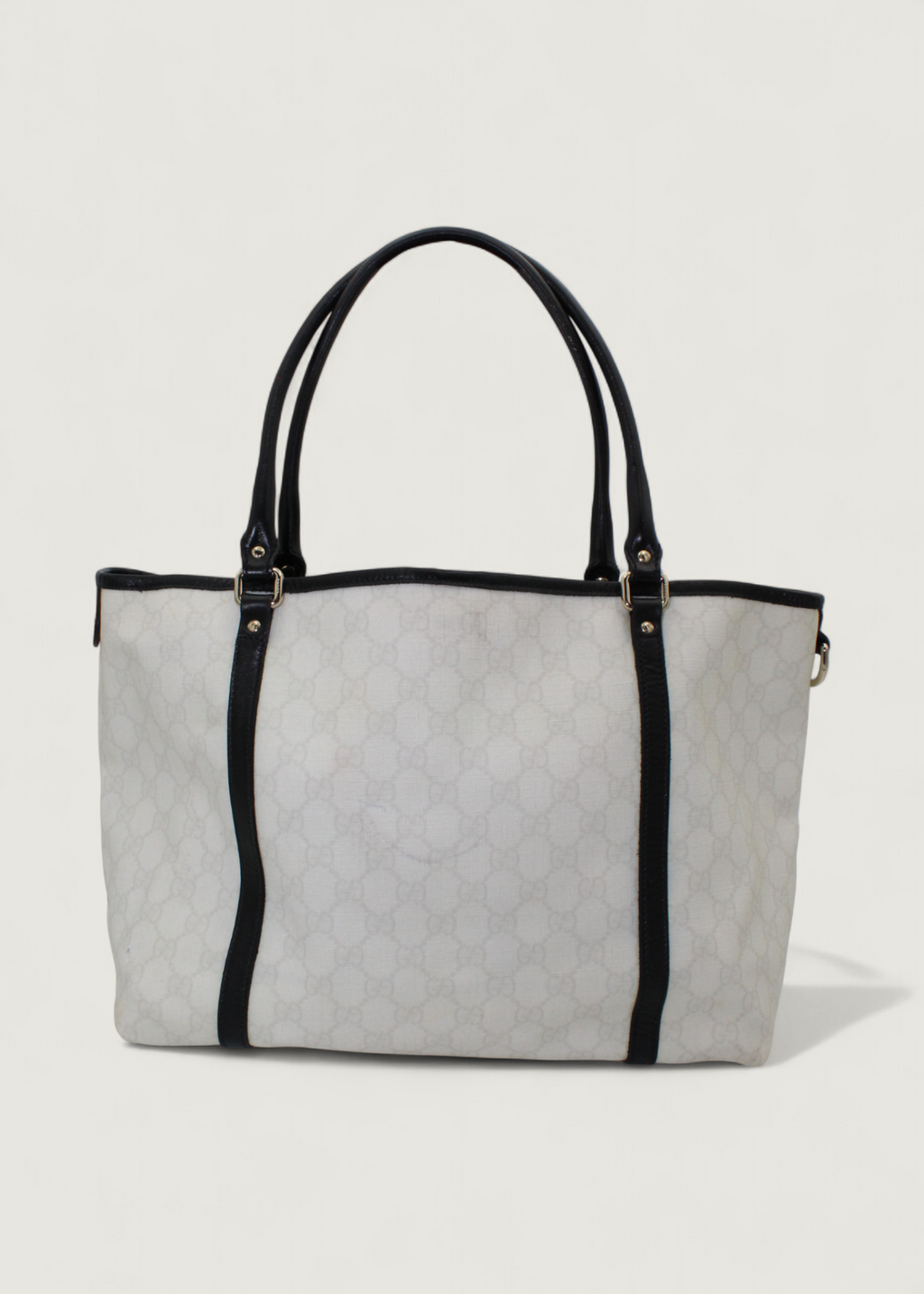 Preloved | Gucci Monogram Totebag i GG Supreme Hvid