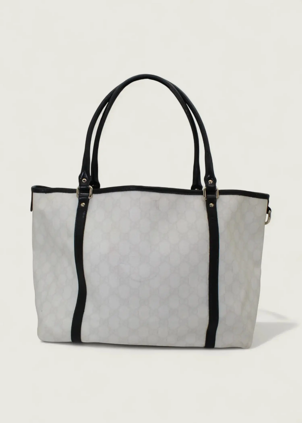 Preloved | Gucci Monogram Totebag i GG Supreme Hvid Gucci