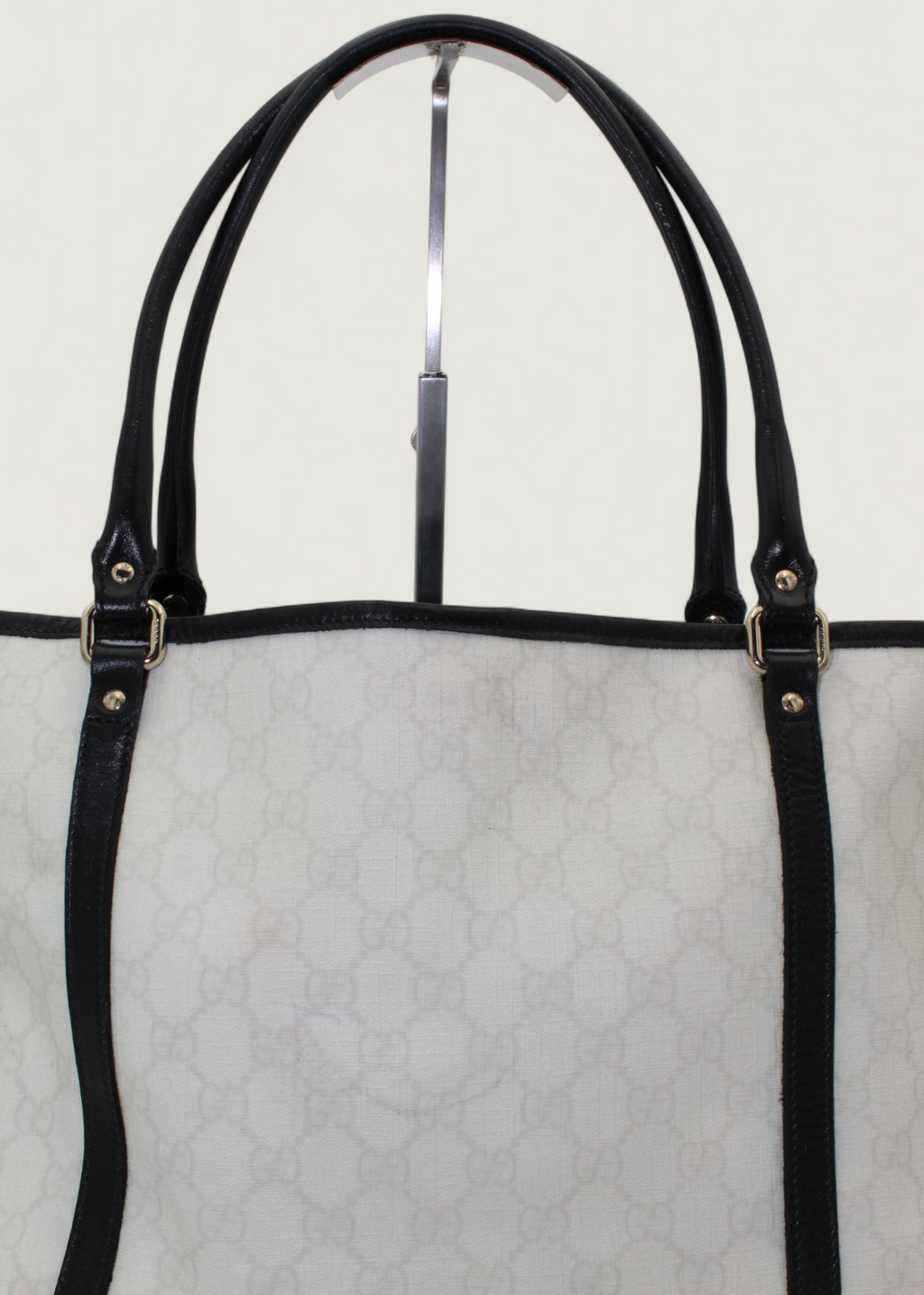 Preloved | Gucci Monogram Totebag i GG Supreme Hvid