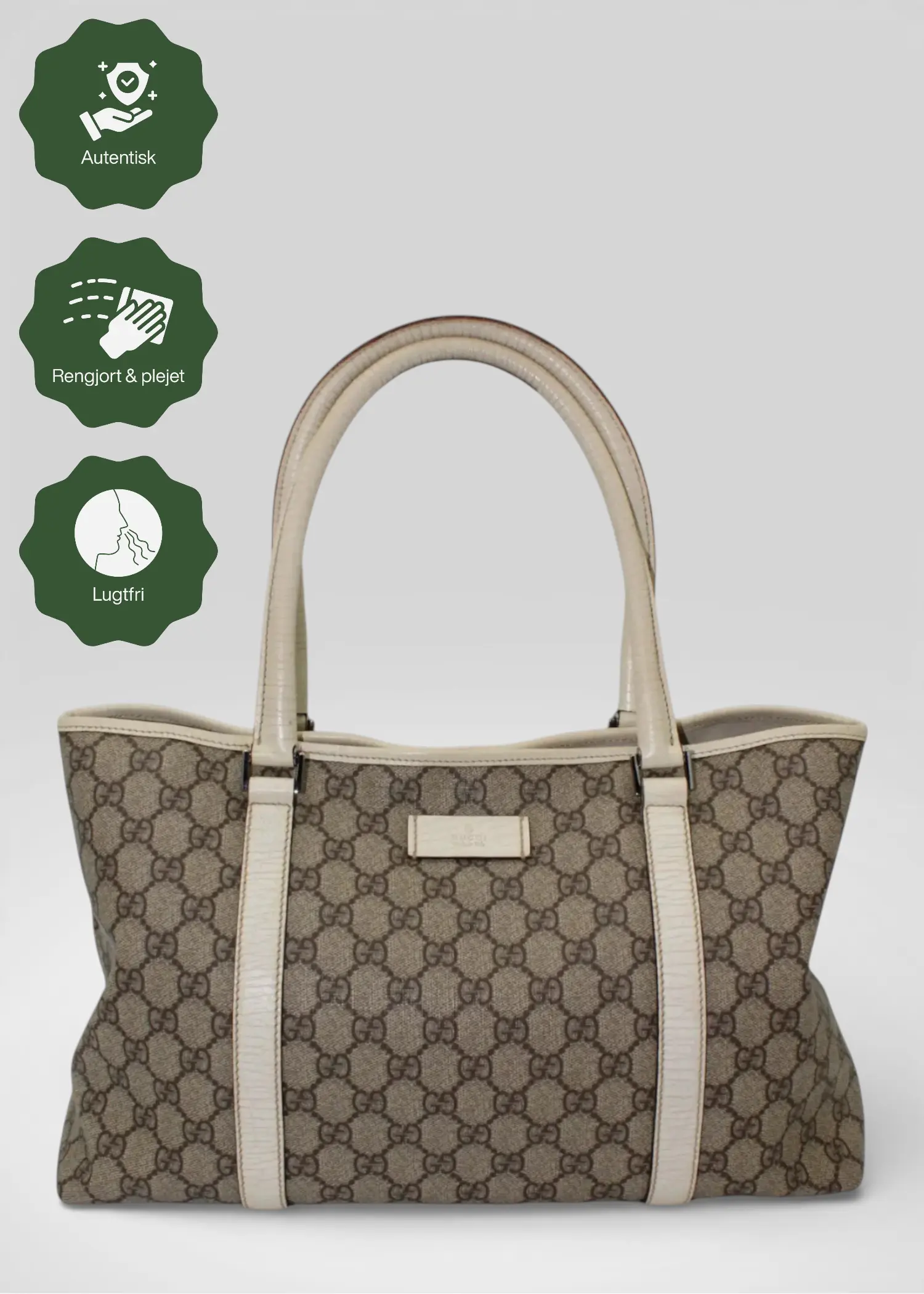 Preloved | Gucci Monogram Totebag i GG Supreme Ivory Gucci