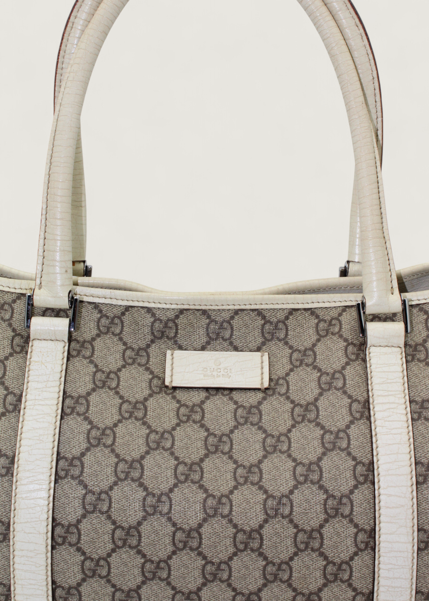 Preloved | Gucci Monogram Totebag i GG Supreme Ivory