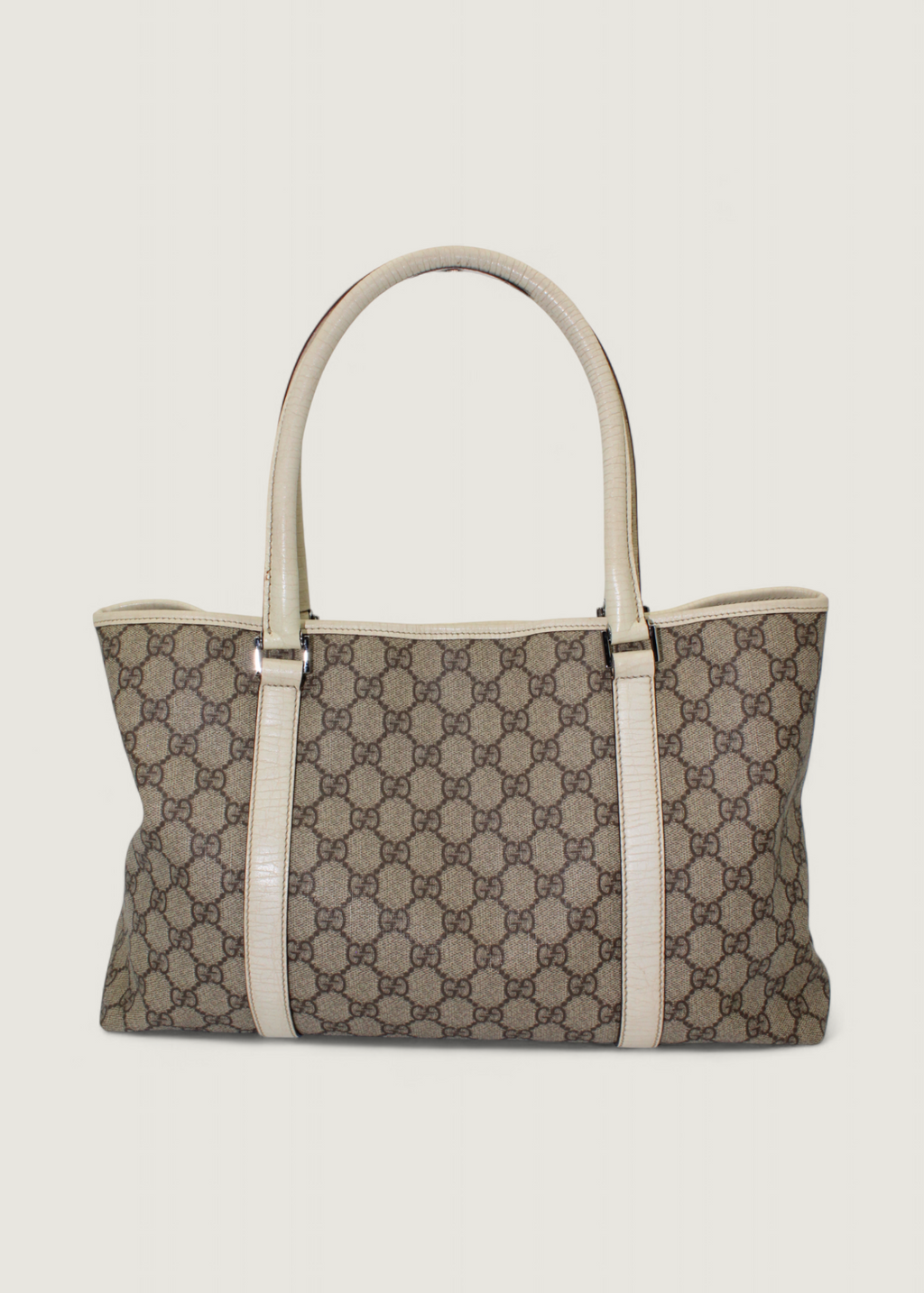 Preloved | Gucci Monogram Totebag i GG Supreme Ivory