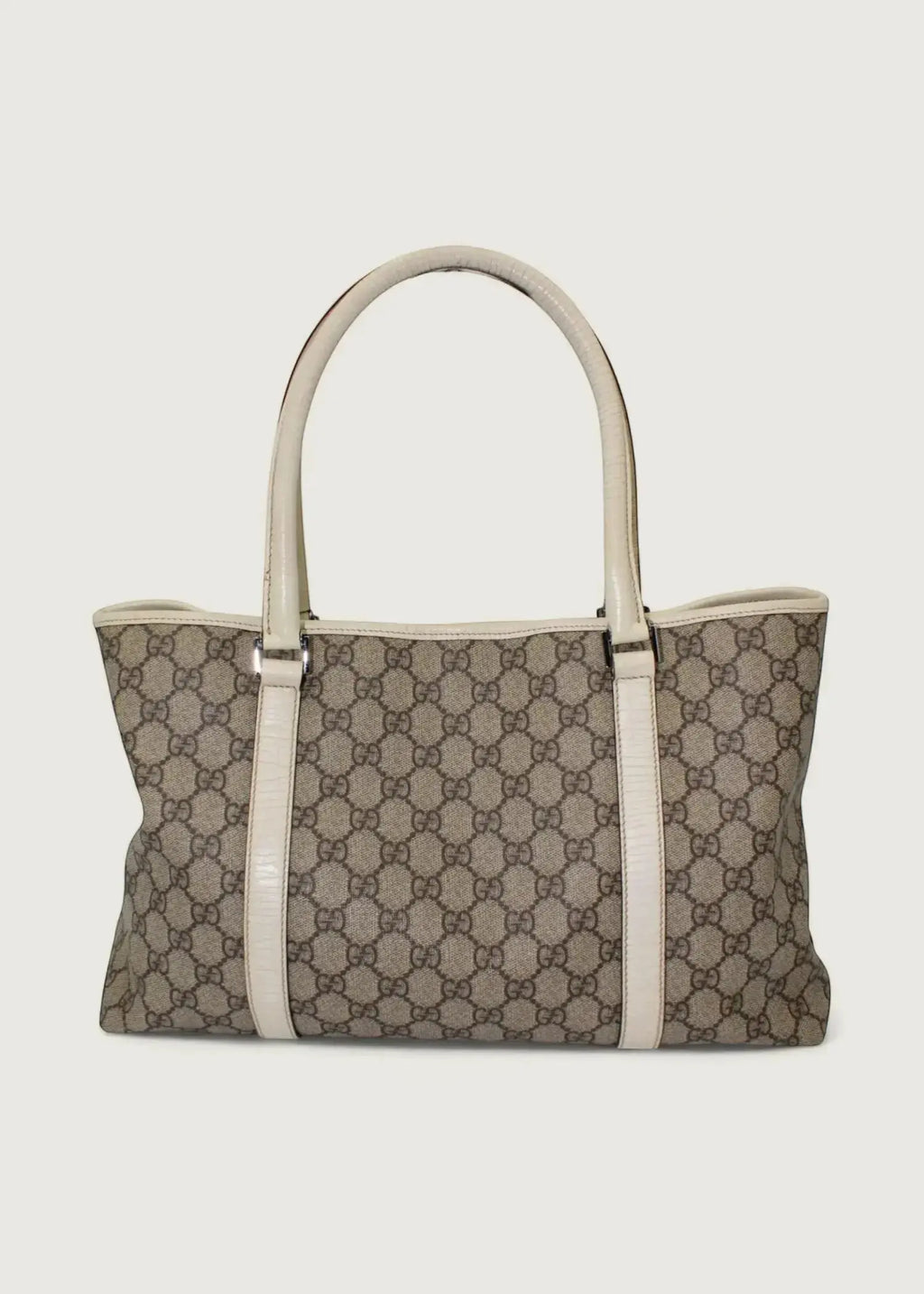 Preloved | Gucci Monogram Totebag i GG Supreme Ivory Gucci