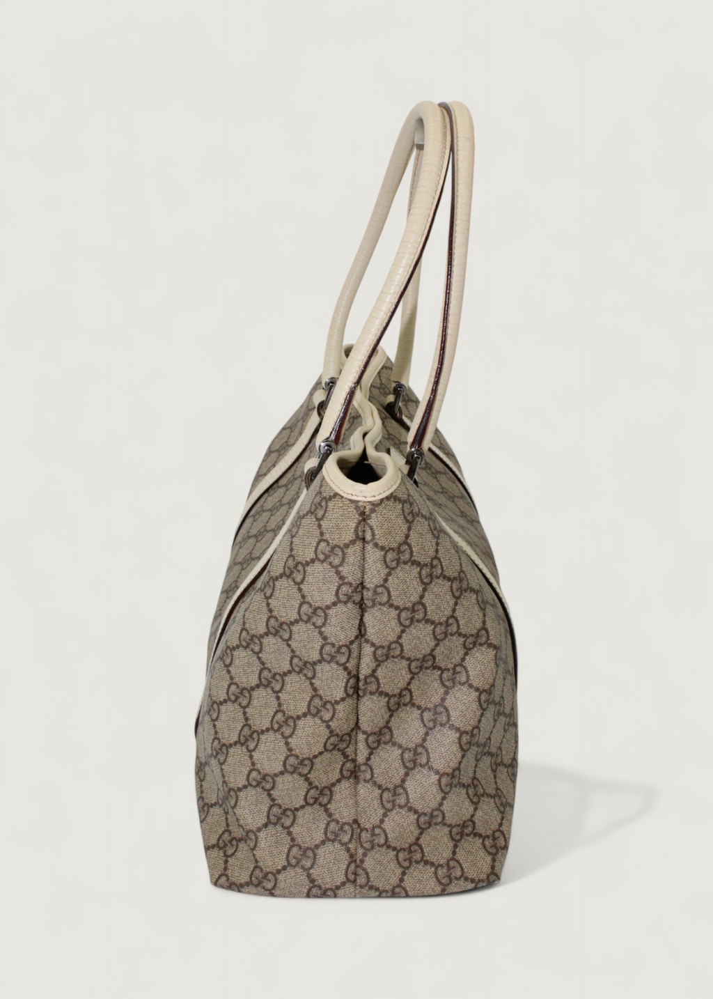 Preloved | Gucci Monogram Totebag i GG Supreme Ivory