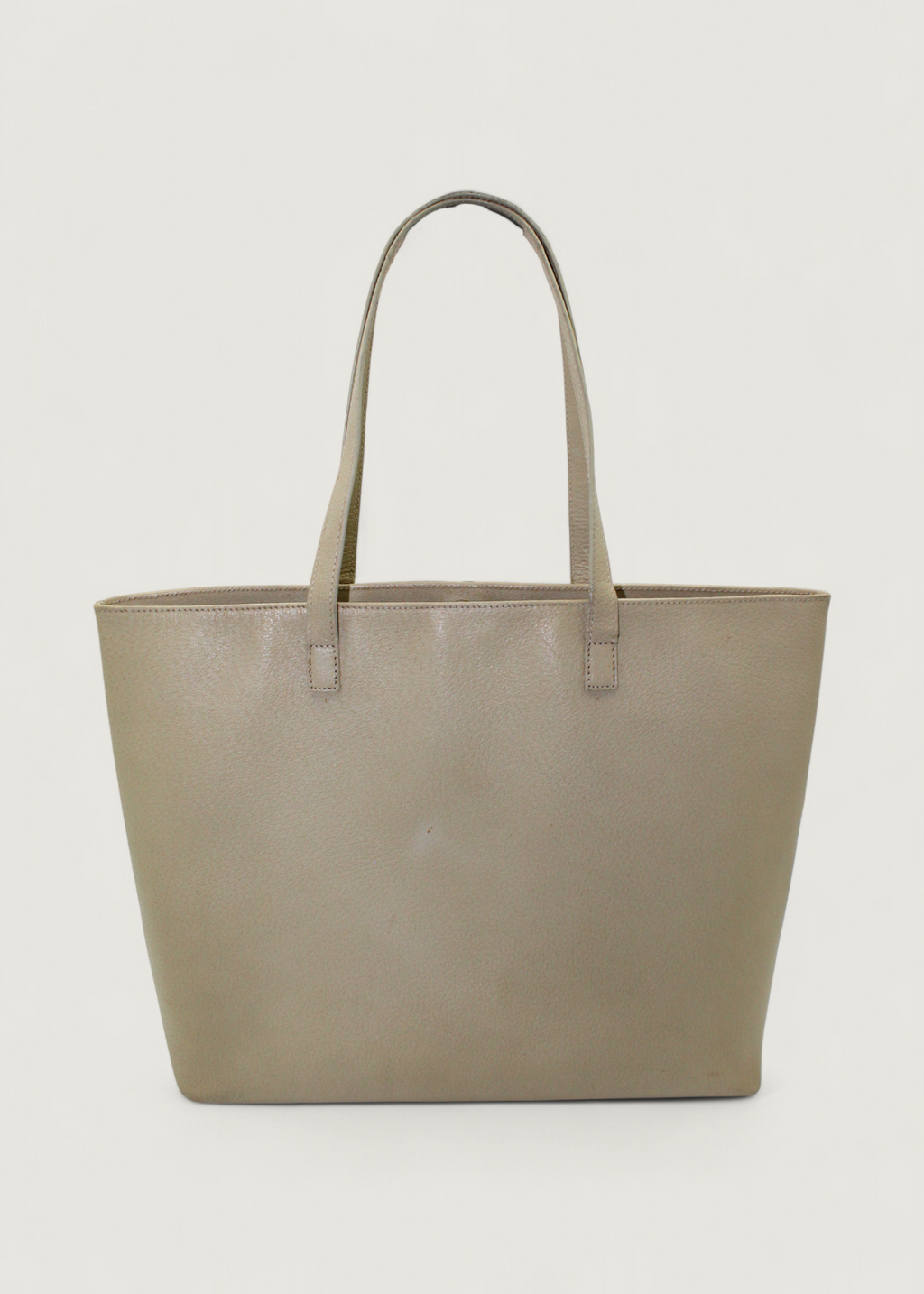 Preloved | Gucci Monogram Totebag i Lys Læder