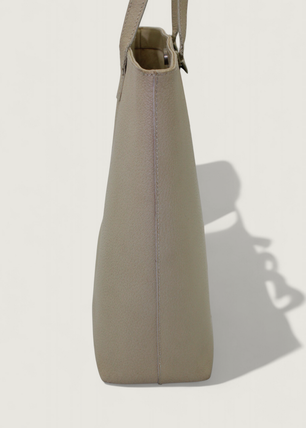 Preloved | Gucci Monogram Totebag i Lys Læder