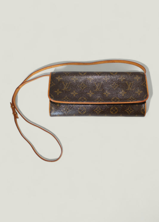 Preloved | LOUIS VUITTON Pochette Twin GM Crossbody i Monogram Canvas