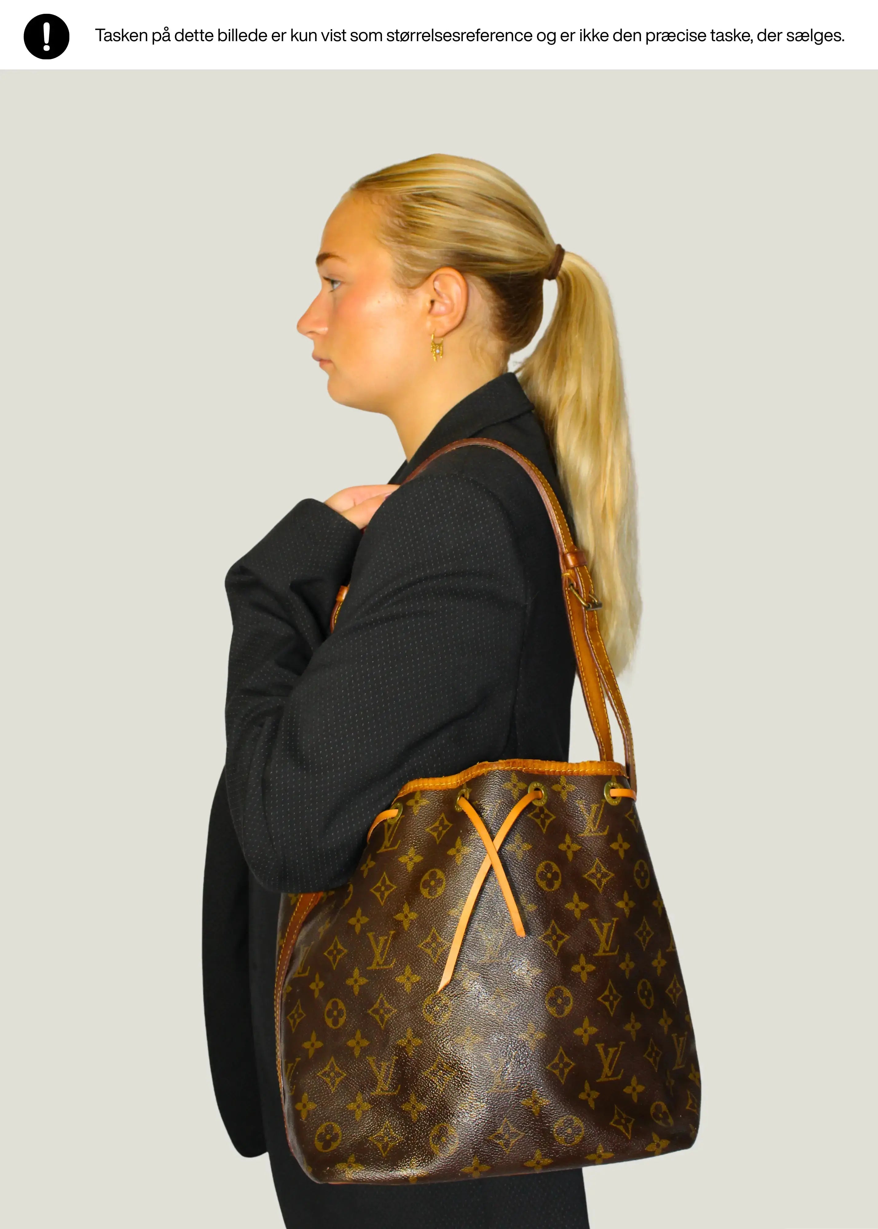 Preloved | Louis Vuitton Petit Noé Lille Skuldertaske i Monogram Canvas Louis Vuitton