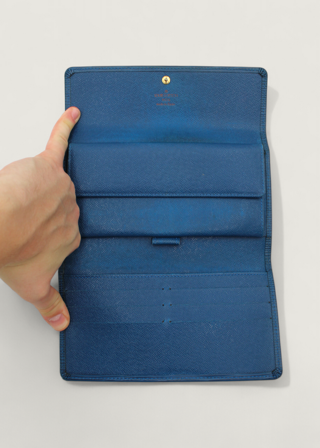 Preloved | Louis Vuitton Porto Tresor International Wallet i Blåt Epi Læder