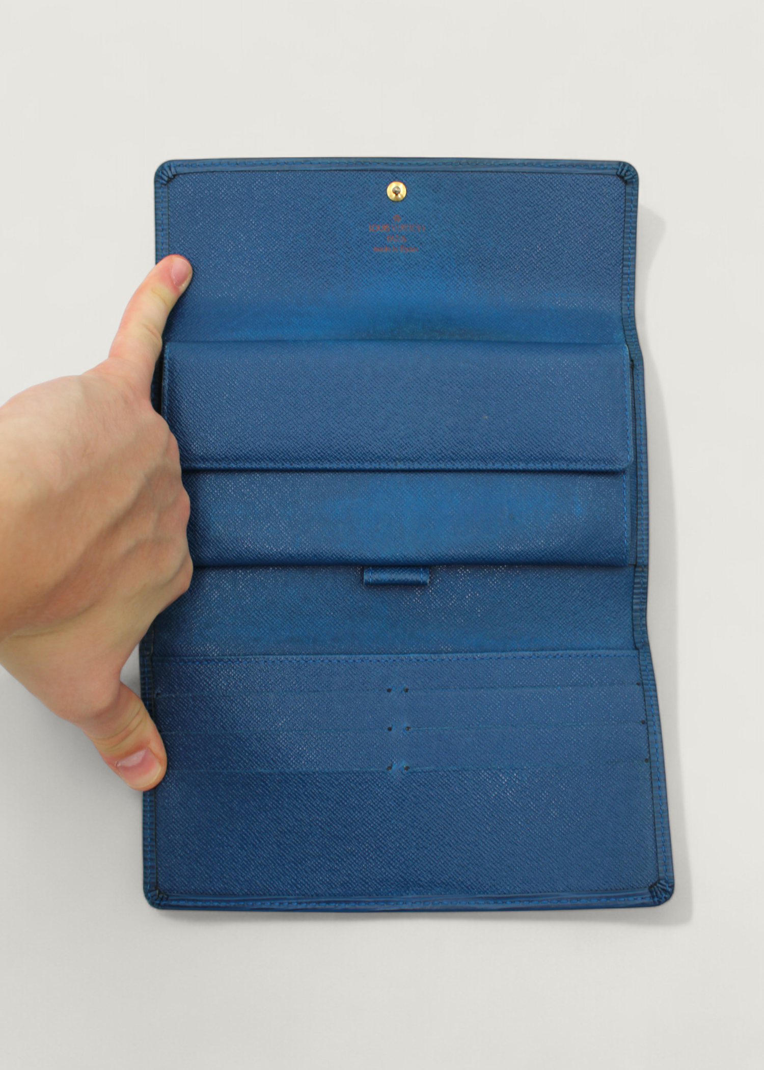 Preloved | Louis Vuitton Porto Tresor International Wallet i Blåt Epi Læder