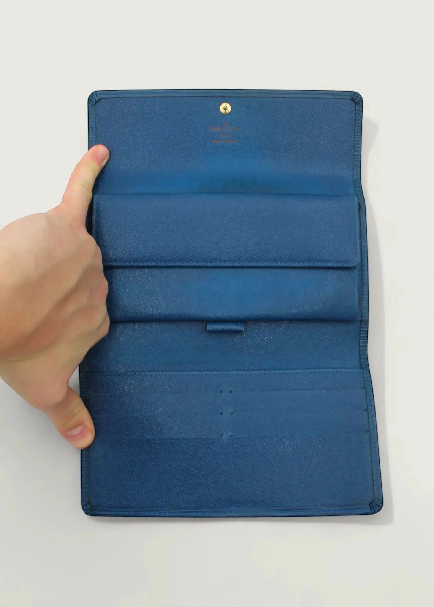 Preloved | Louis Vuitton Porto Tresor International Wallet i Blåt Epi Læder Louis Vuitton