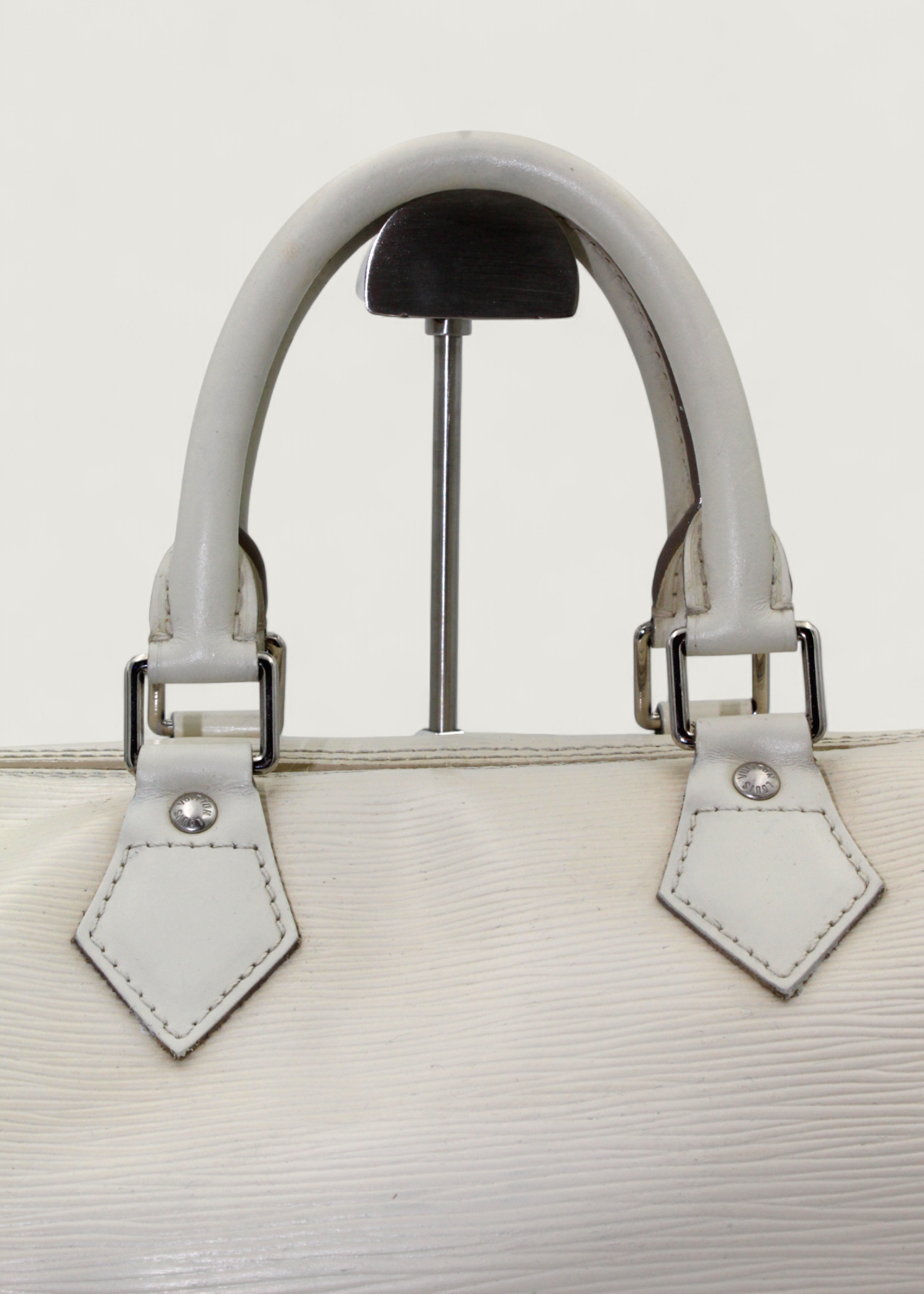 Preloved | Louis Vuitton Speedie 30 Håndtaske i Hvid Epi Læder