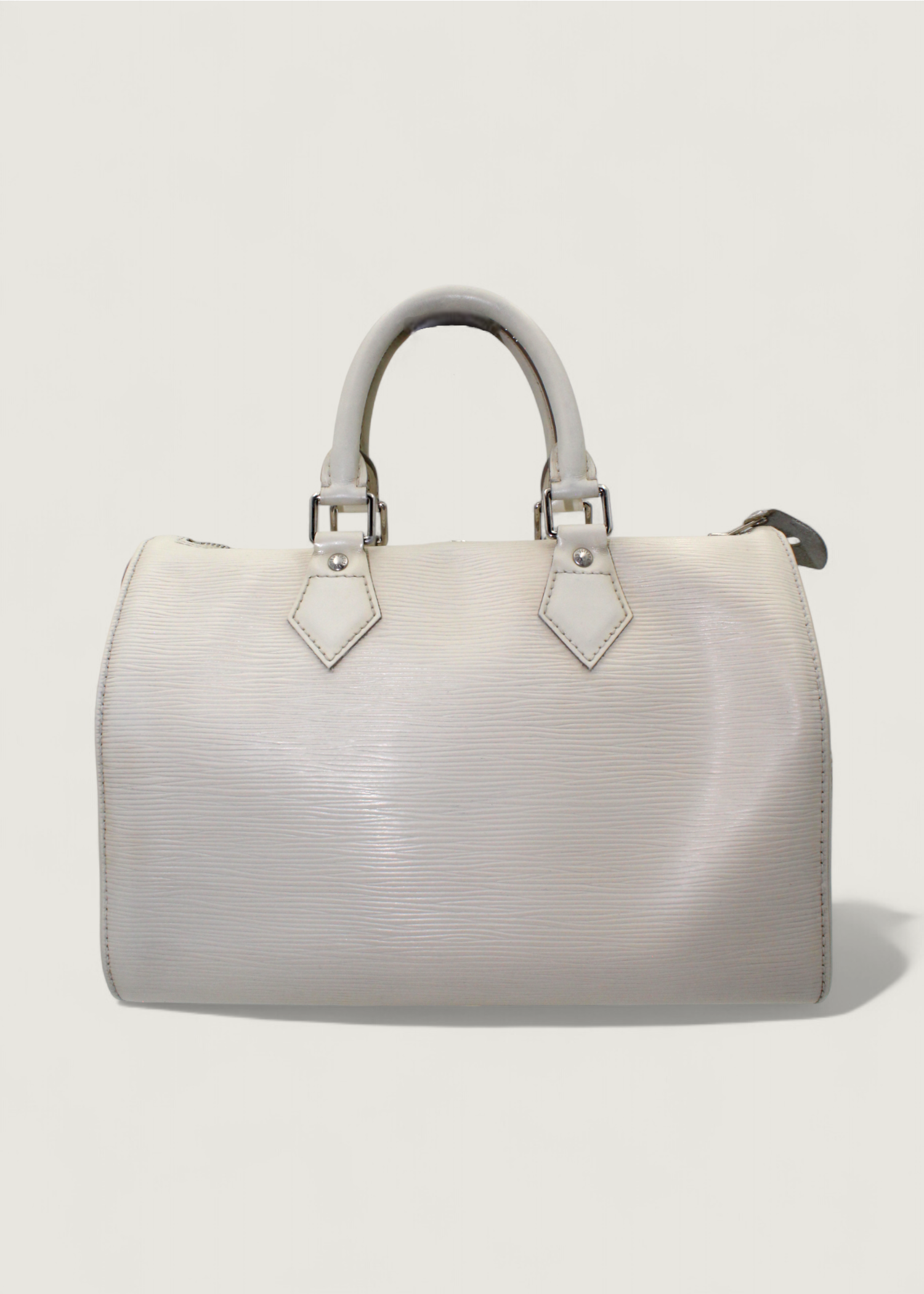 Preloved | Louis Vuitton Speedie 30 Håndtaske i Hvid Epi Læder