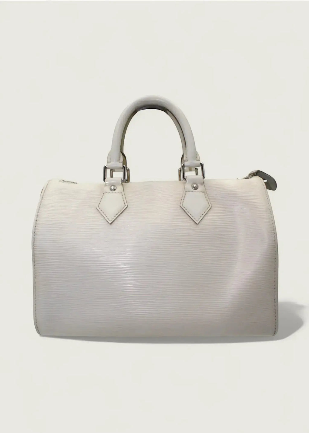 Preloved | Louis Vuitton Speedie 30 Håndtaske i Hvid Epi Læder Louis Vuitton
