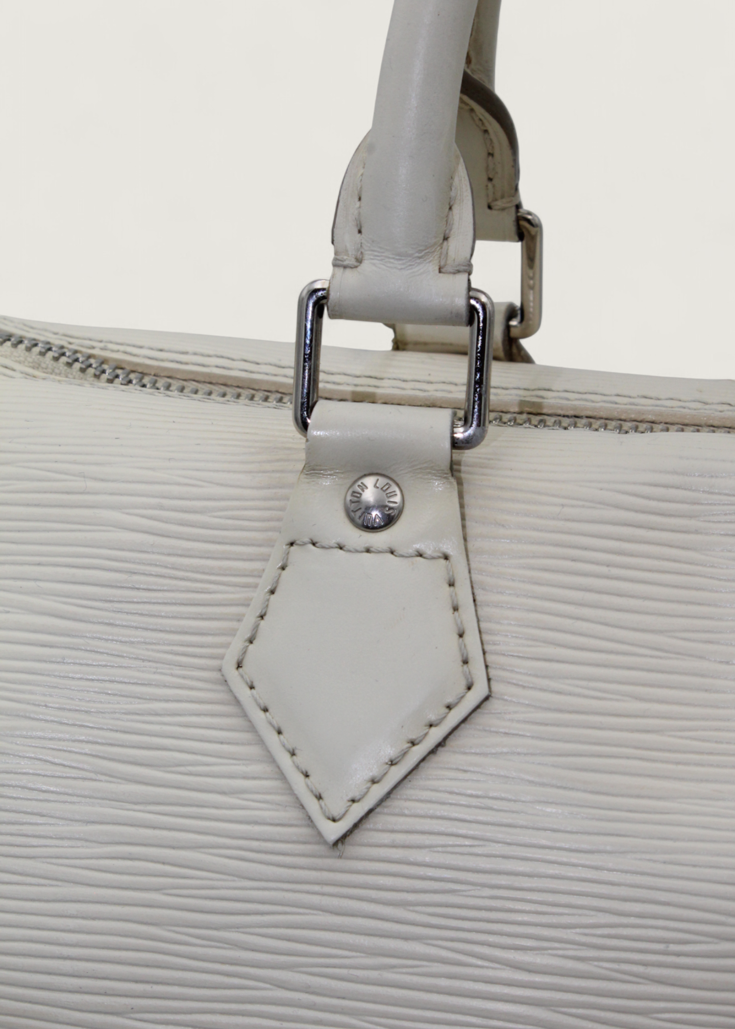 Preloved | Louis Vuitton Speedie 30 Håndtaske i Hvid Epi Læder