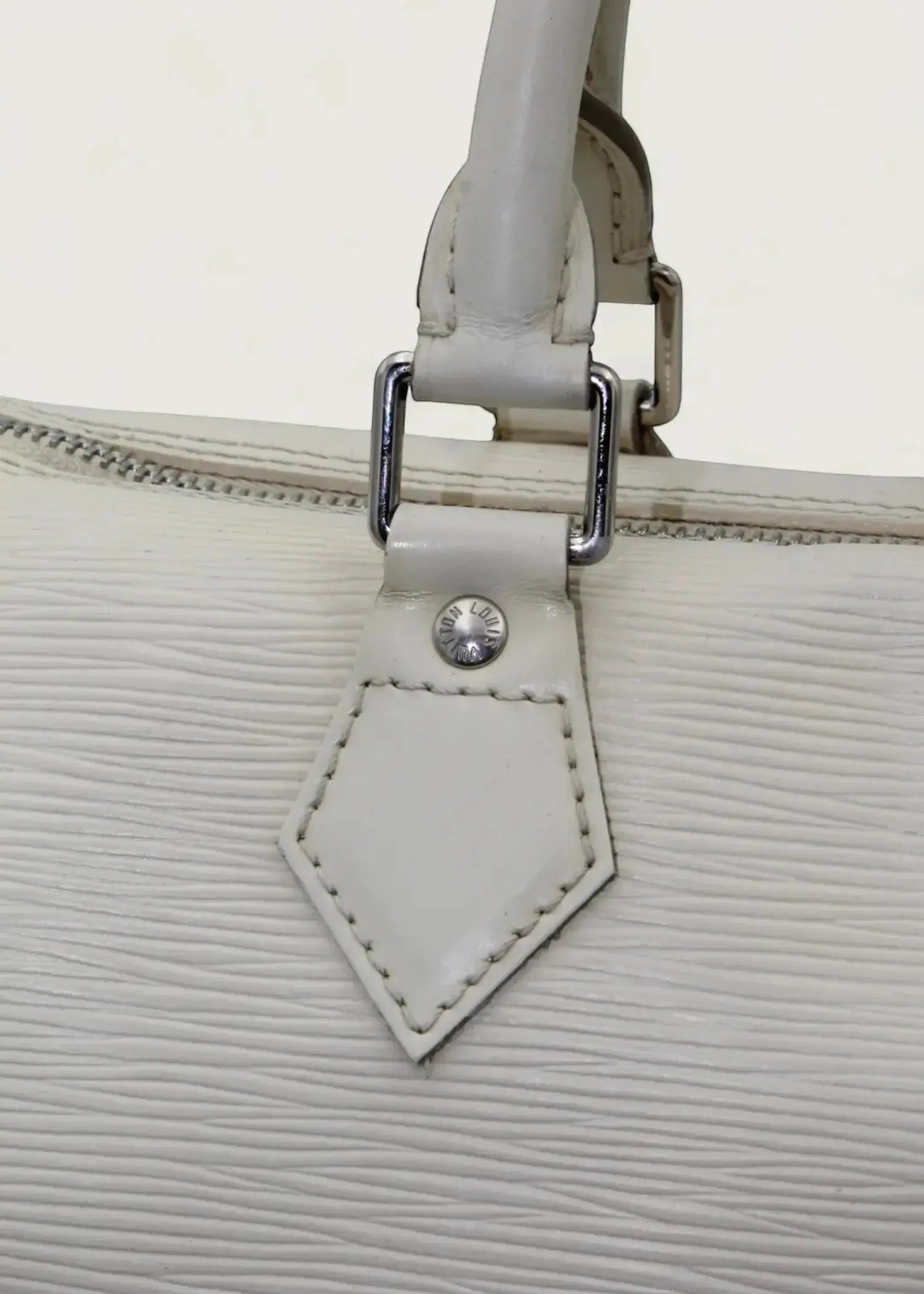 Preloved | Louis Vuitton Speedie 30 Håndtaske i Hvid Epi Læder Louis Vuitton