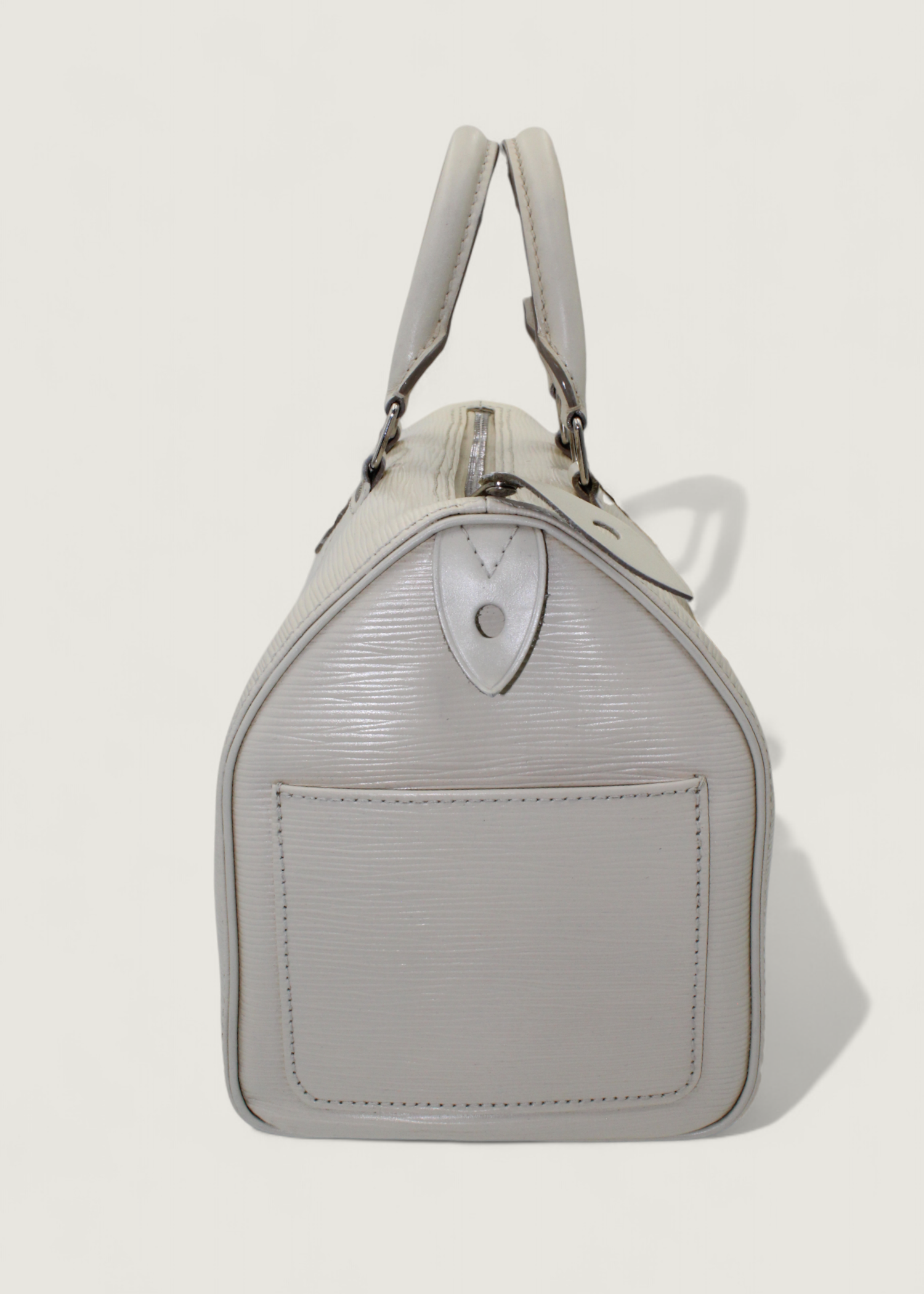 Preloved | Louis Vuitton Speedie 30 Håndtaske i Hvid Epi Læder