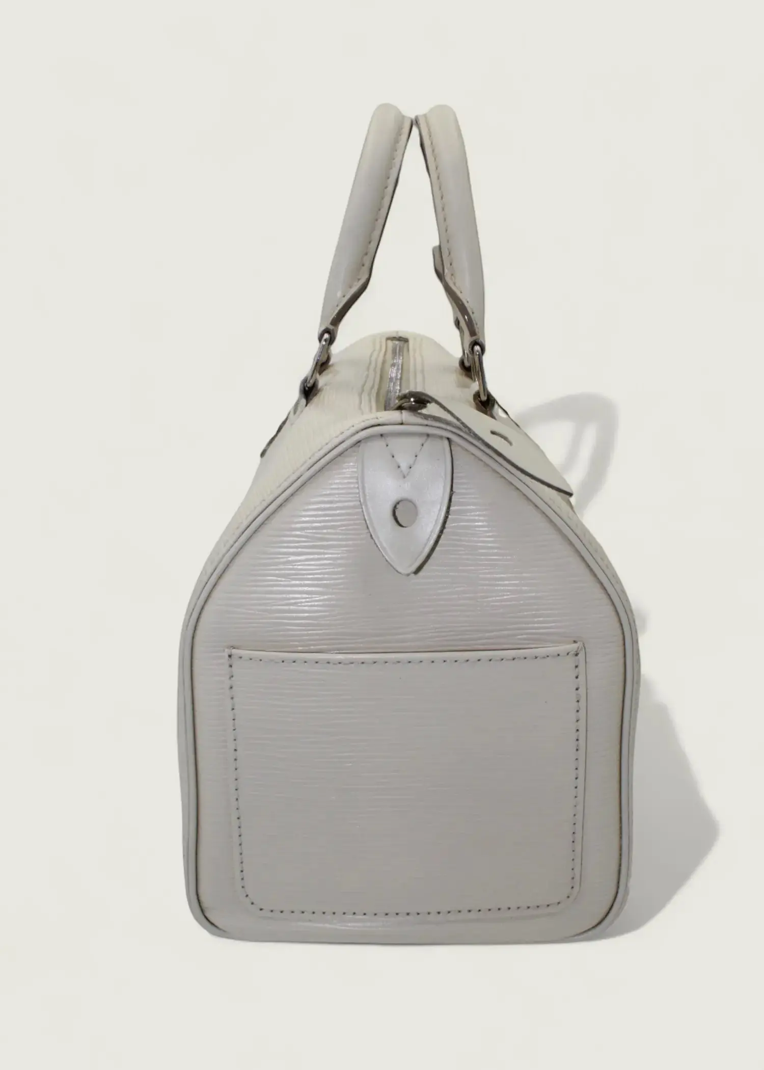 Preloved | Louis Vuitton Speedie 30 Håndtaske i Hvid Epi Læder Louis Vuitton