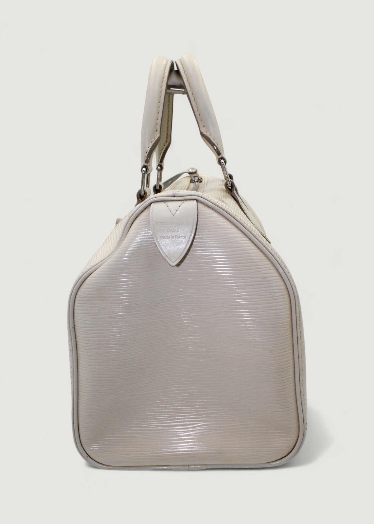 Preloved | Louis Vuitton Speedie 30 Håndtaske i Hvid Epi Læder