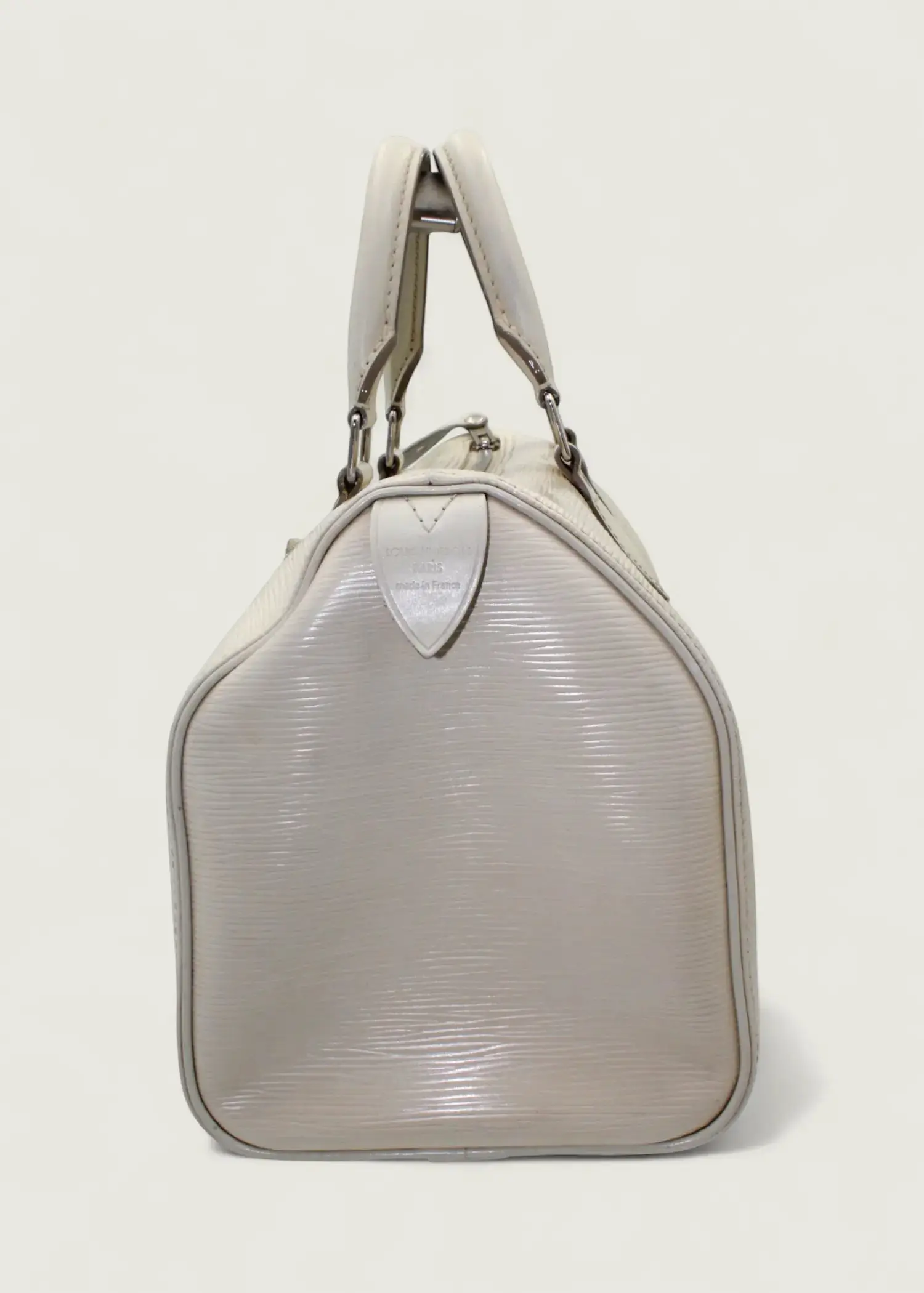 Preloved | Louis Vuitton Speedie 30 Håndtaske i Hvid Epi Læder Louis Vuitton