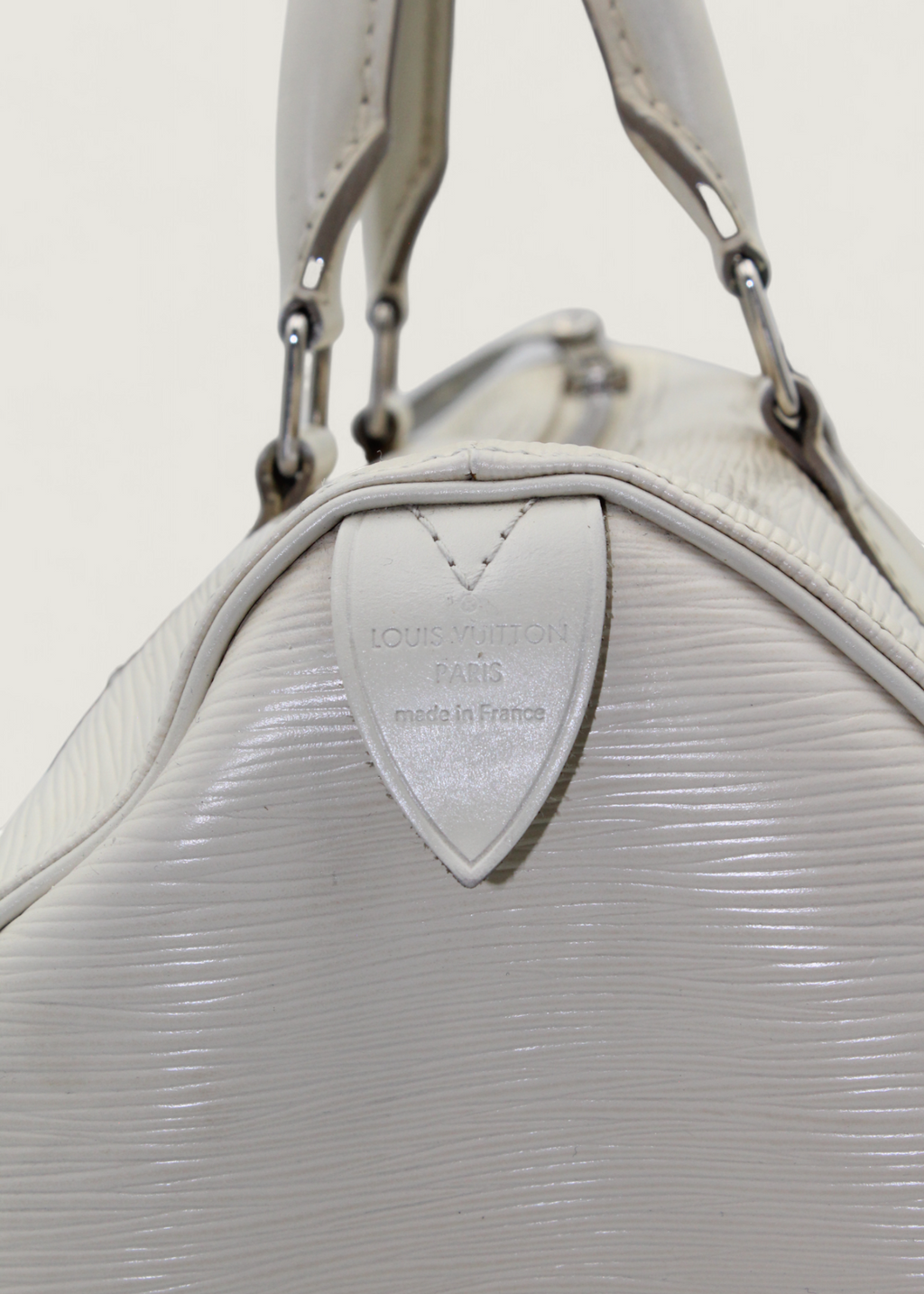 Preloved | Louis Vuitton Speedie 30 Håndtaske i Hvid Epi Læder