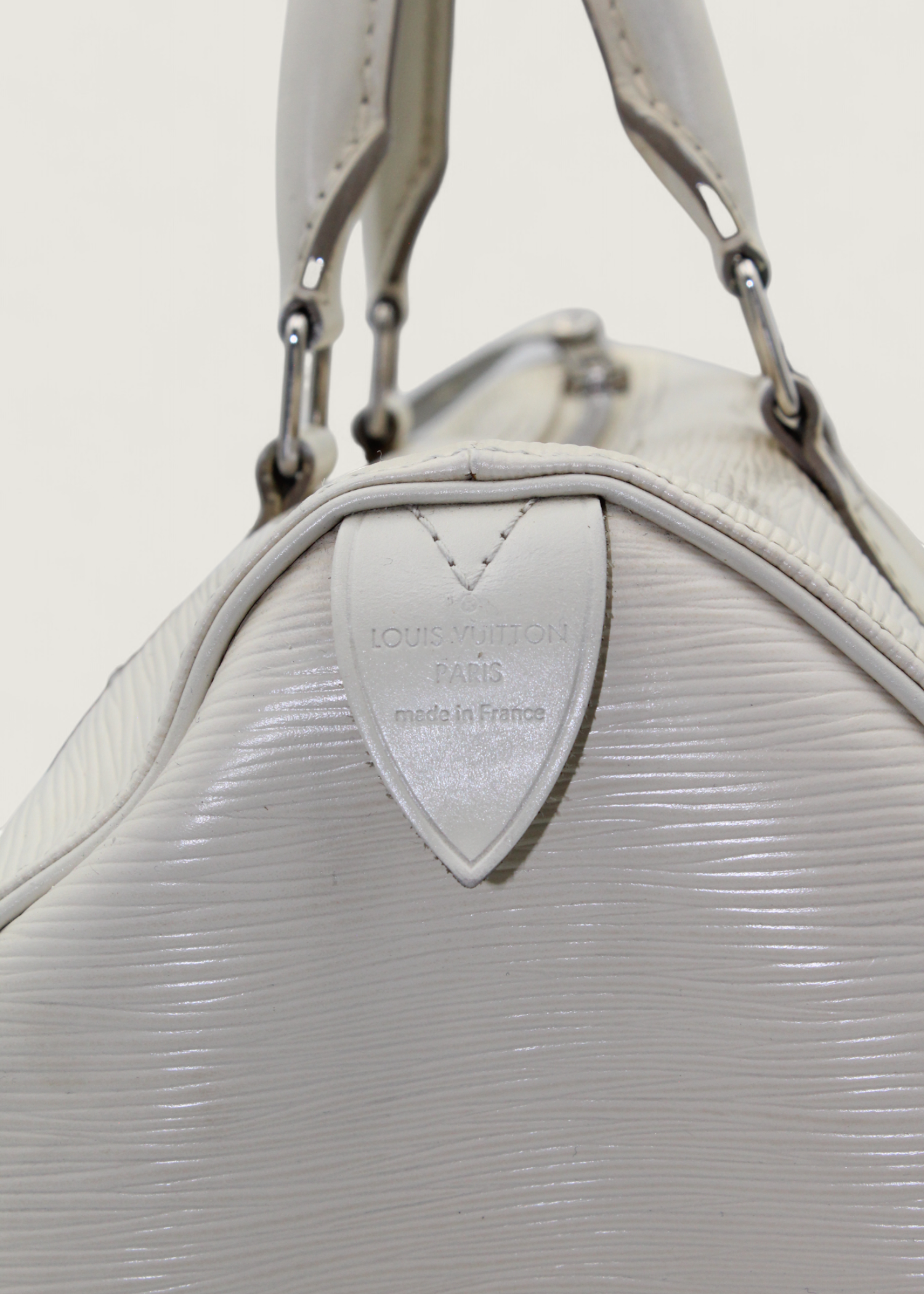Preloved | Louis Vuitton Speedie 30 Håndtaske i Hvid Epi Læder