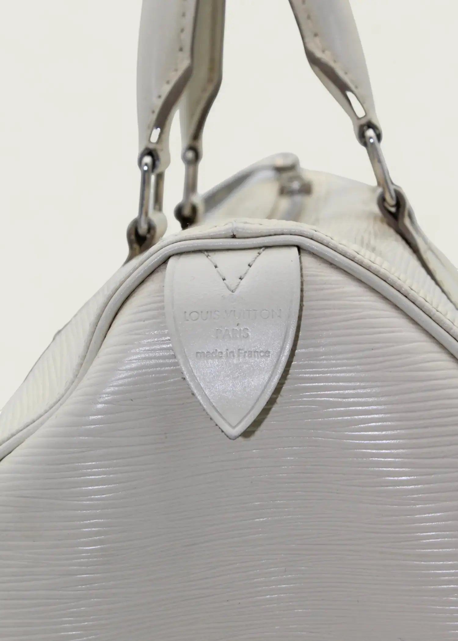 Preloved | Louis Vuitton Speedie 30 Håndtaske i Hvid Epi Læder Louis Vuitton