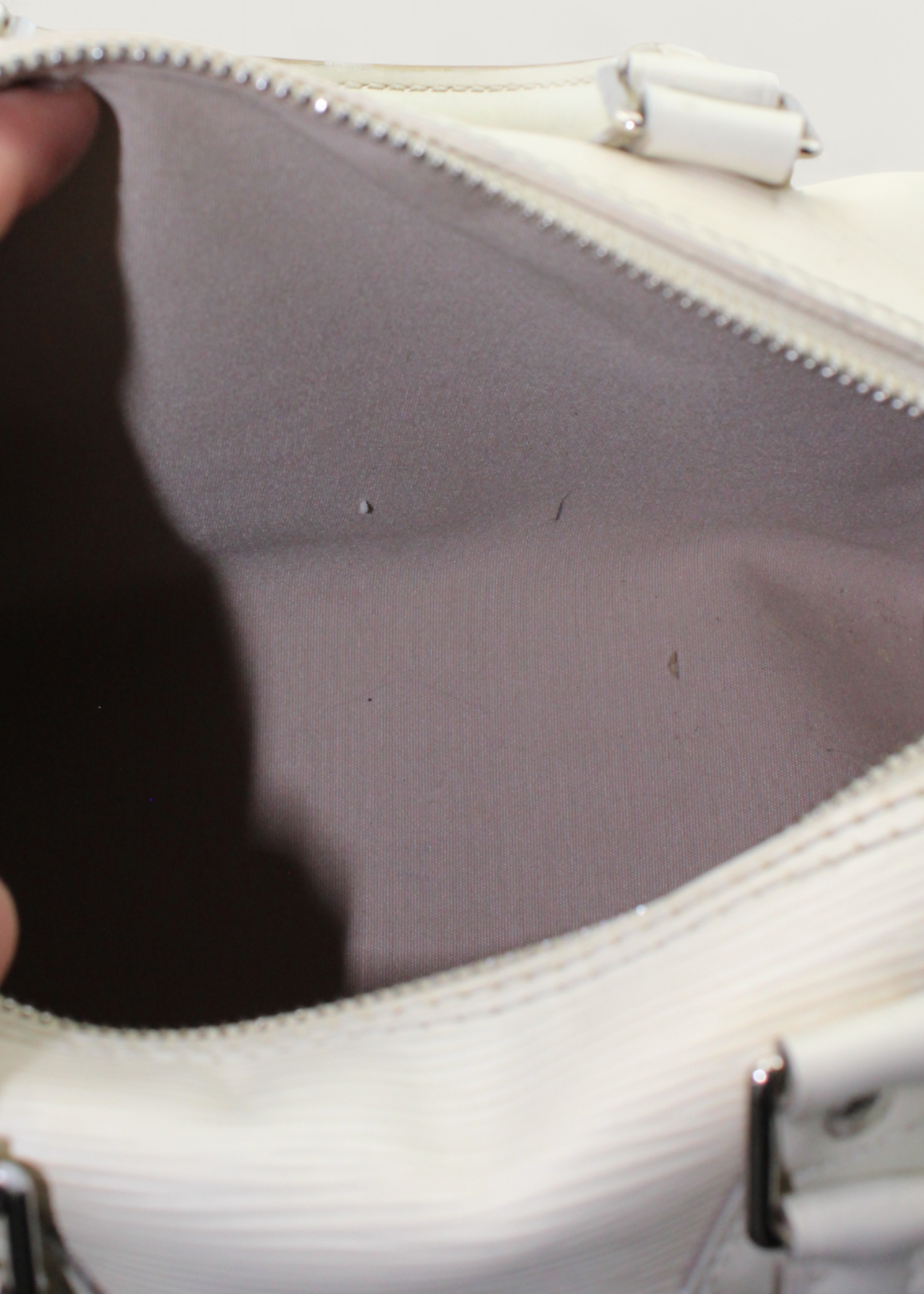 Preloved | Louis Vuitton Speedie 30 Håndtaske i Hvid Epi Læder