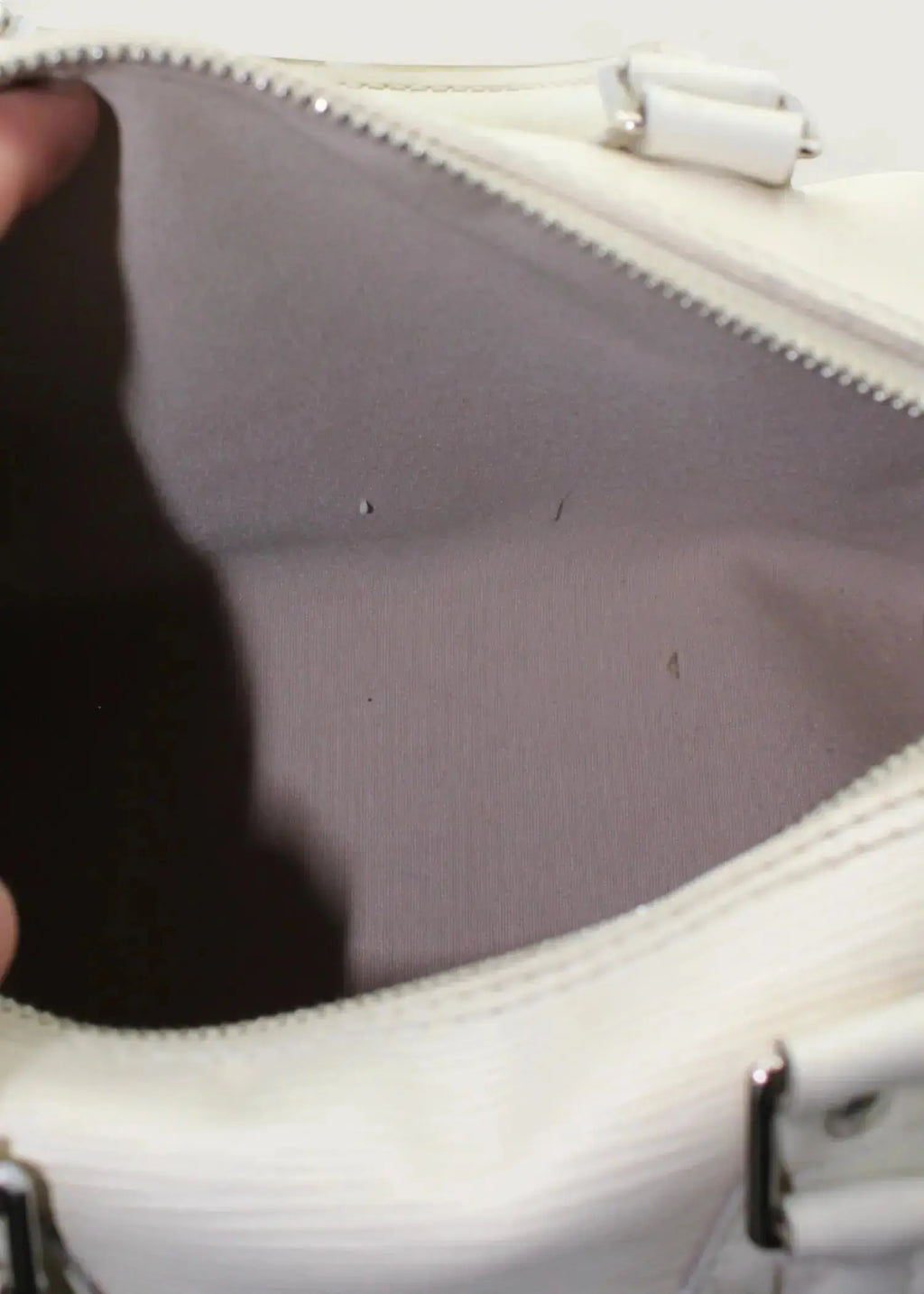 Preloved | Louis Vuitton Speedie 30 Håndtaske i Hvid Epi Læder Louis Vuitton