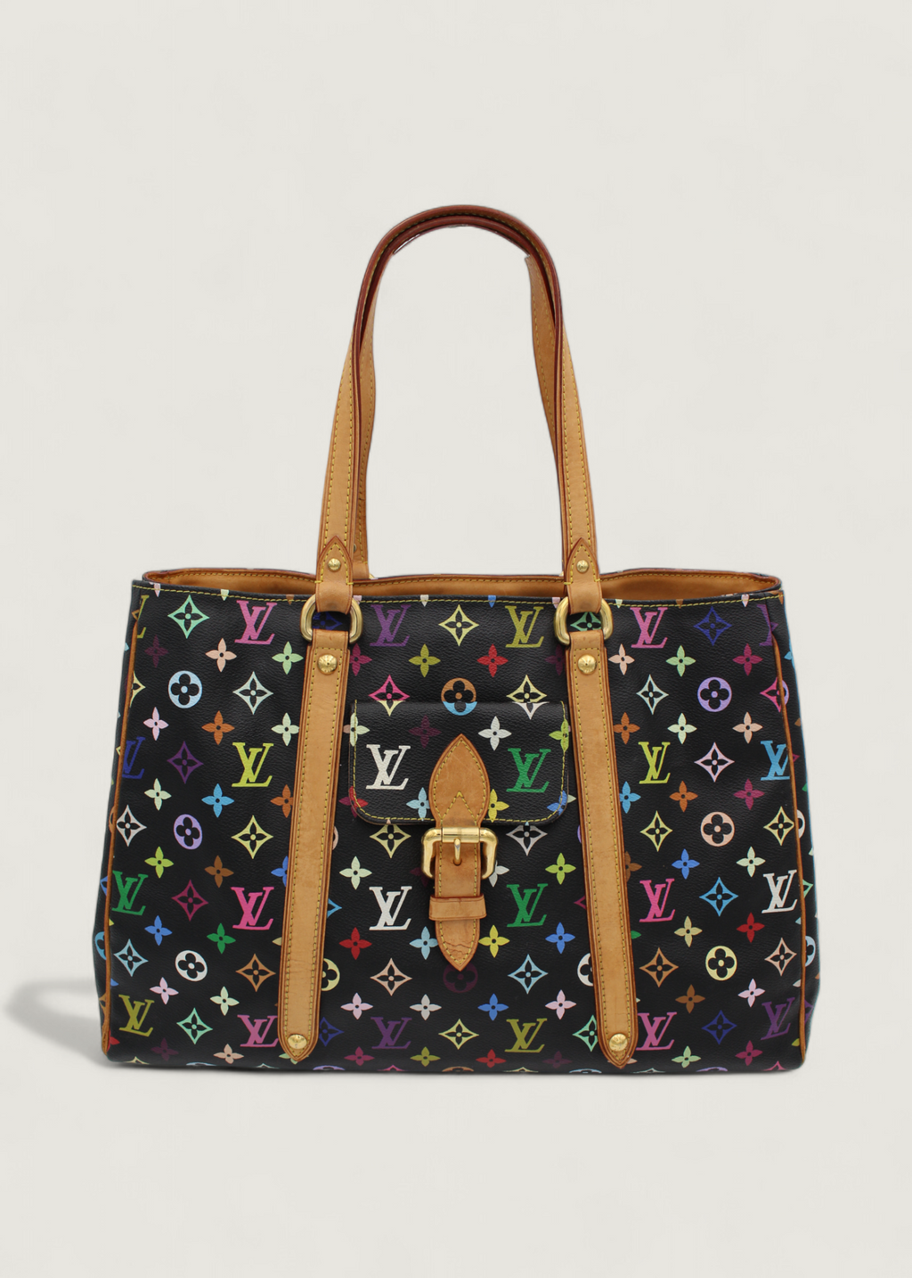 Preloved | Louis Vuitton x Takashi Murakami Ursula Totebag i Sort Multicolor Monogram