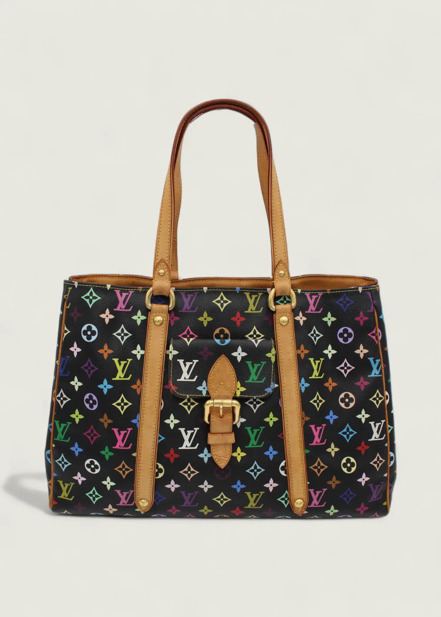 Preloved | Louis Vuitton x Takashi Murakami Ursula Totebag i Sort Multicolor Monogram Louis Vuitton
