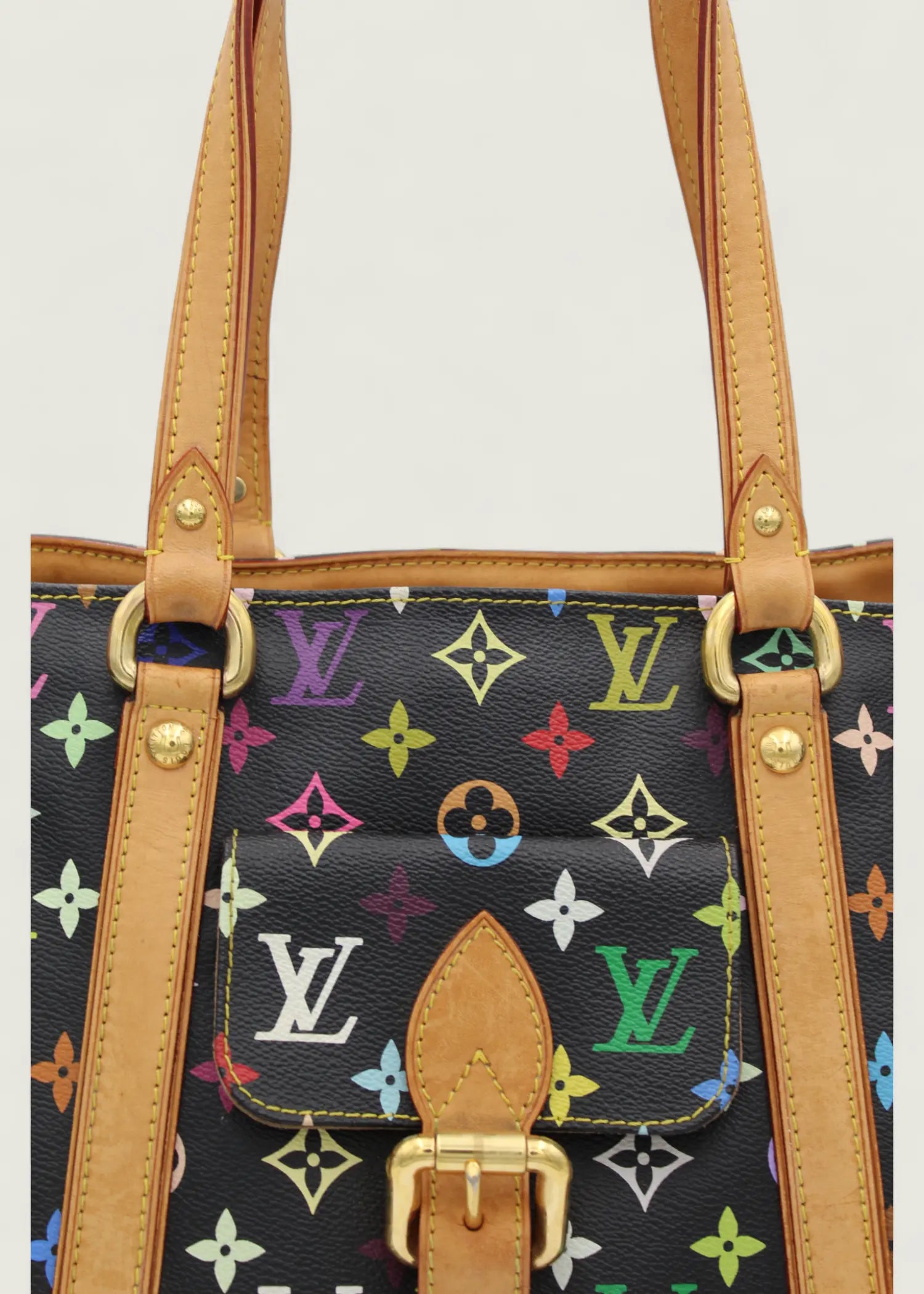 Preloved | Louis Vuitton x Takashi Murakami Ursula Totebag i Sort Multicolor Monogram Louis Vuitton