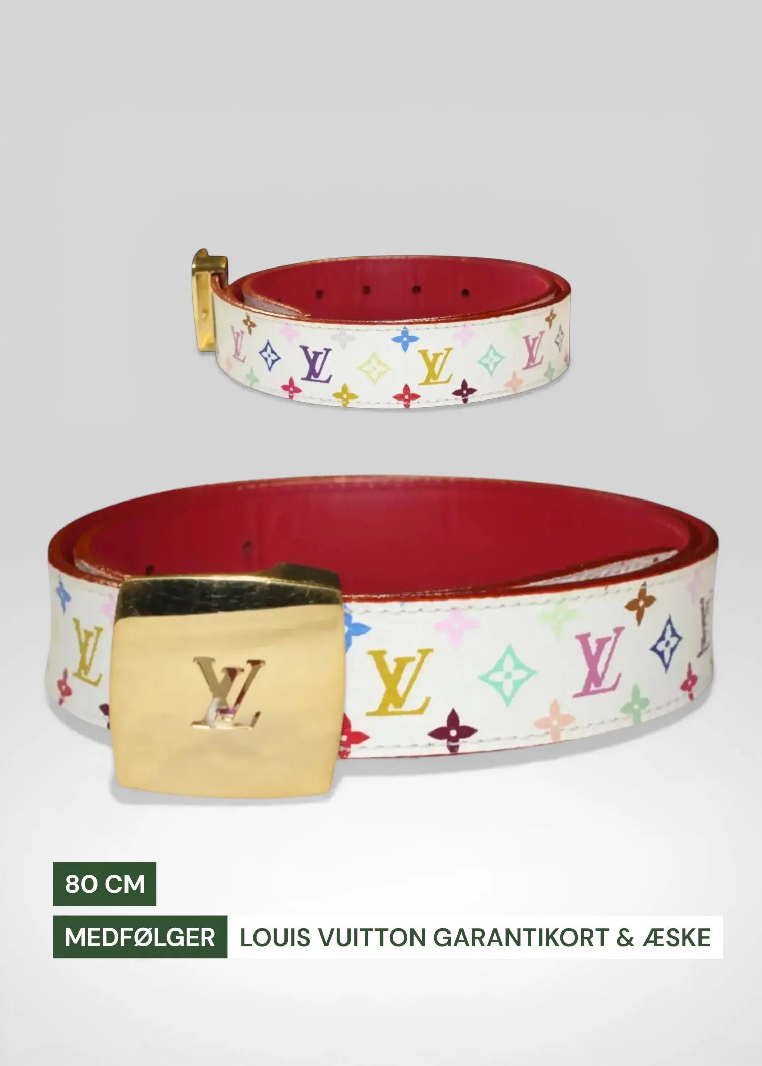 Preloved | Louis Vuitton Monogram x Takashi Murakami Multicolor Santure Bælte i Canvas Louis Vuitton