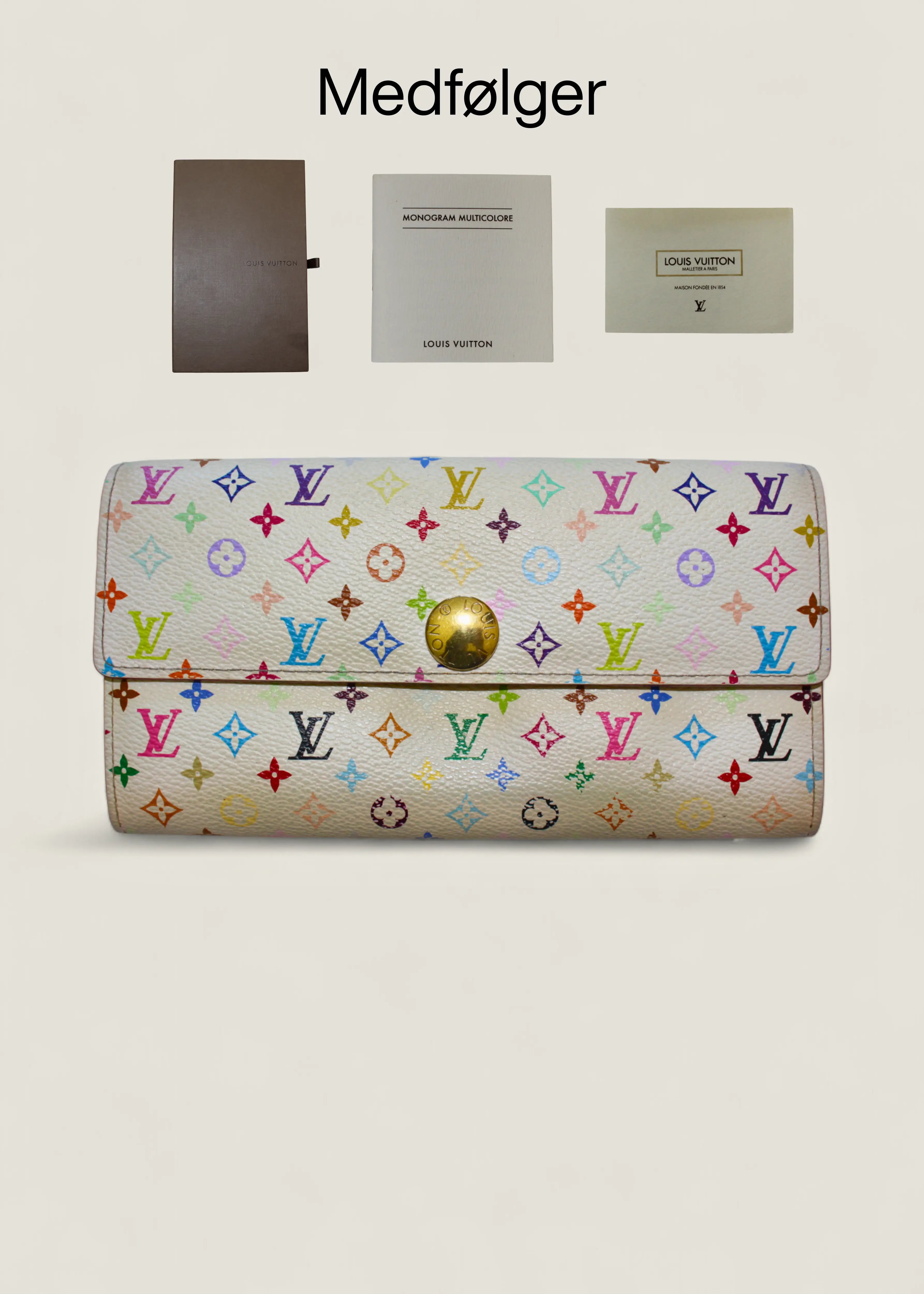 Preloved | Louis Vuitton Monogram x Takashi Murakami Multicolor Porte-Feuille Sarah Hvid Pung Louis Vuitton